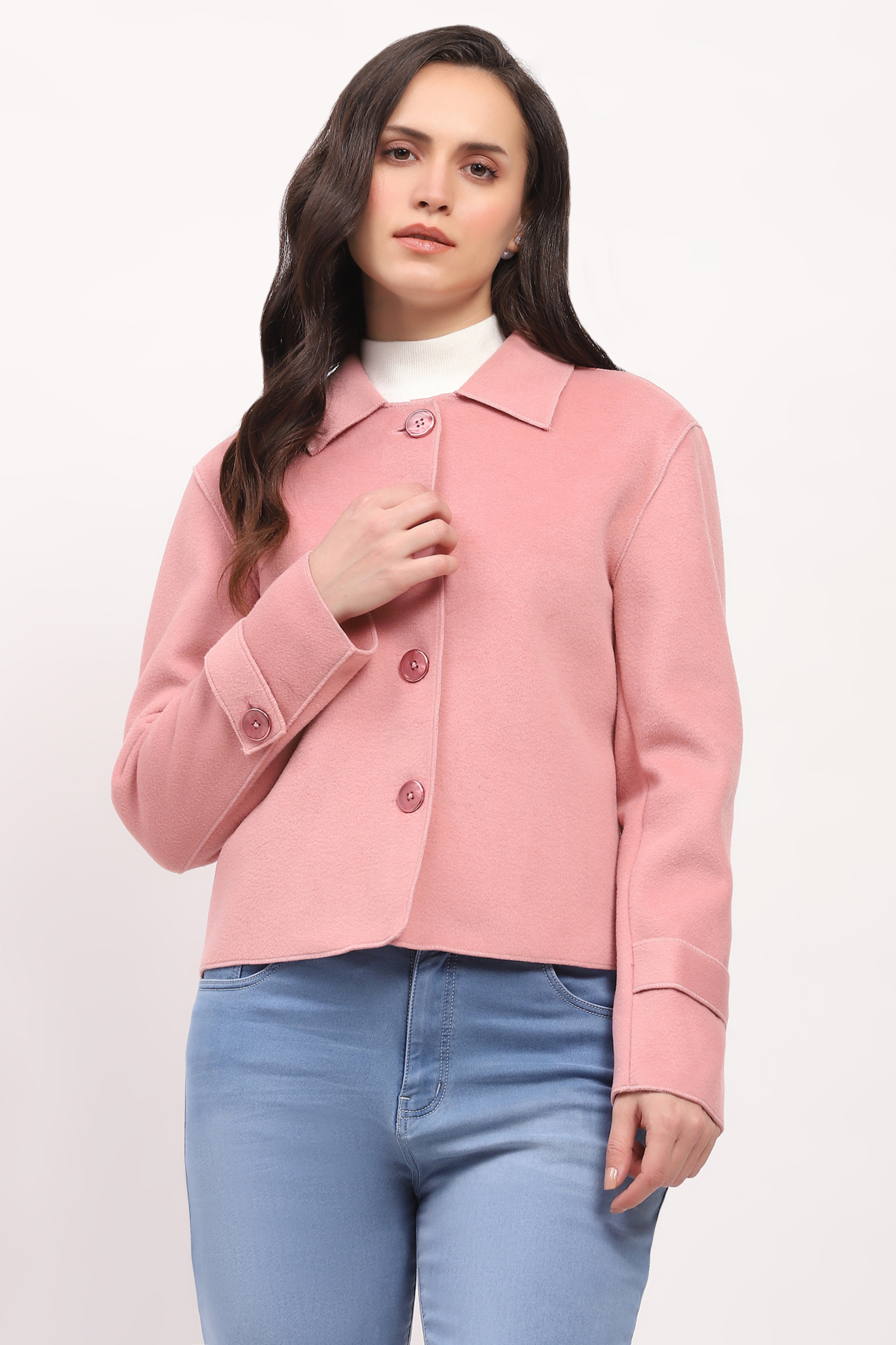 Lightweight Pink Winter Coat