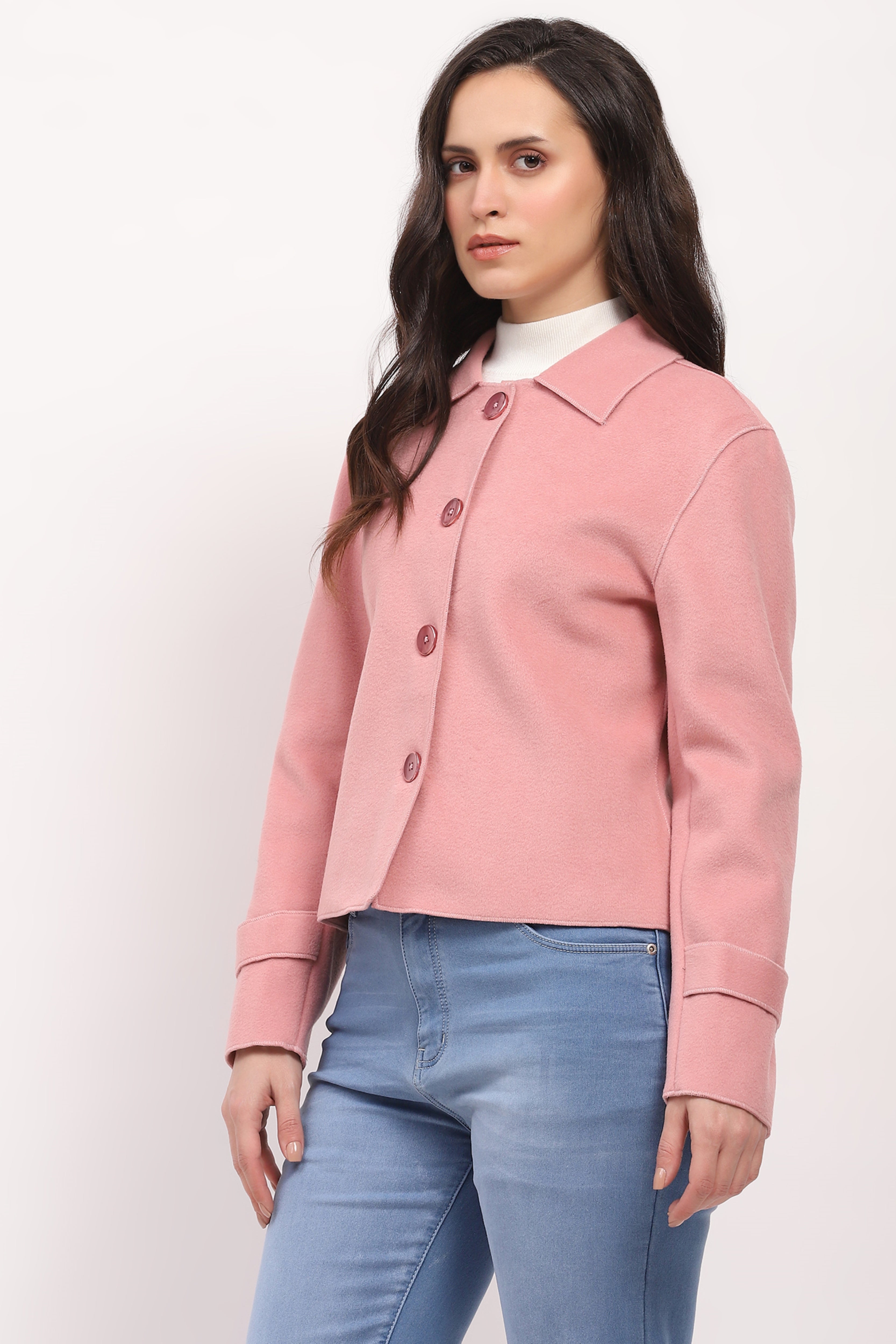 Lightweight Pink Winter Coat