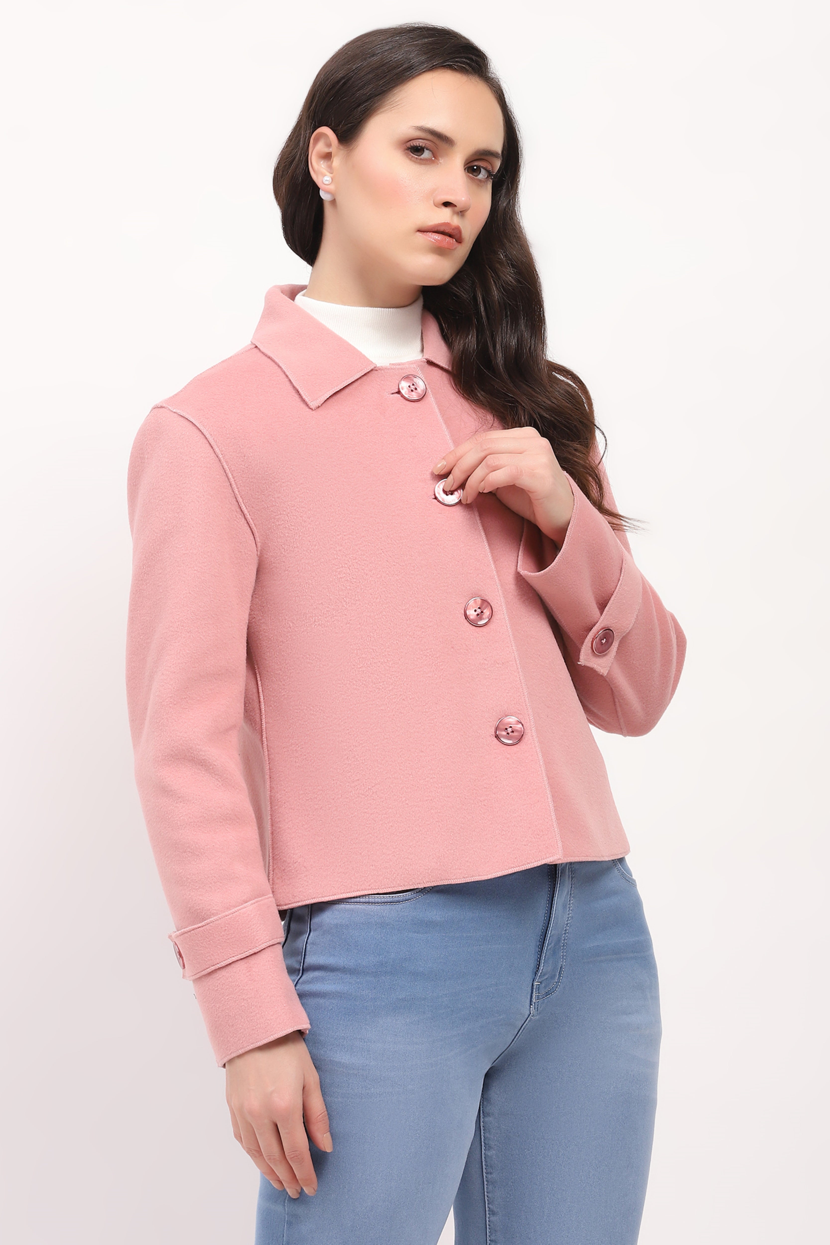 Lightweight Pink Winter Coat