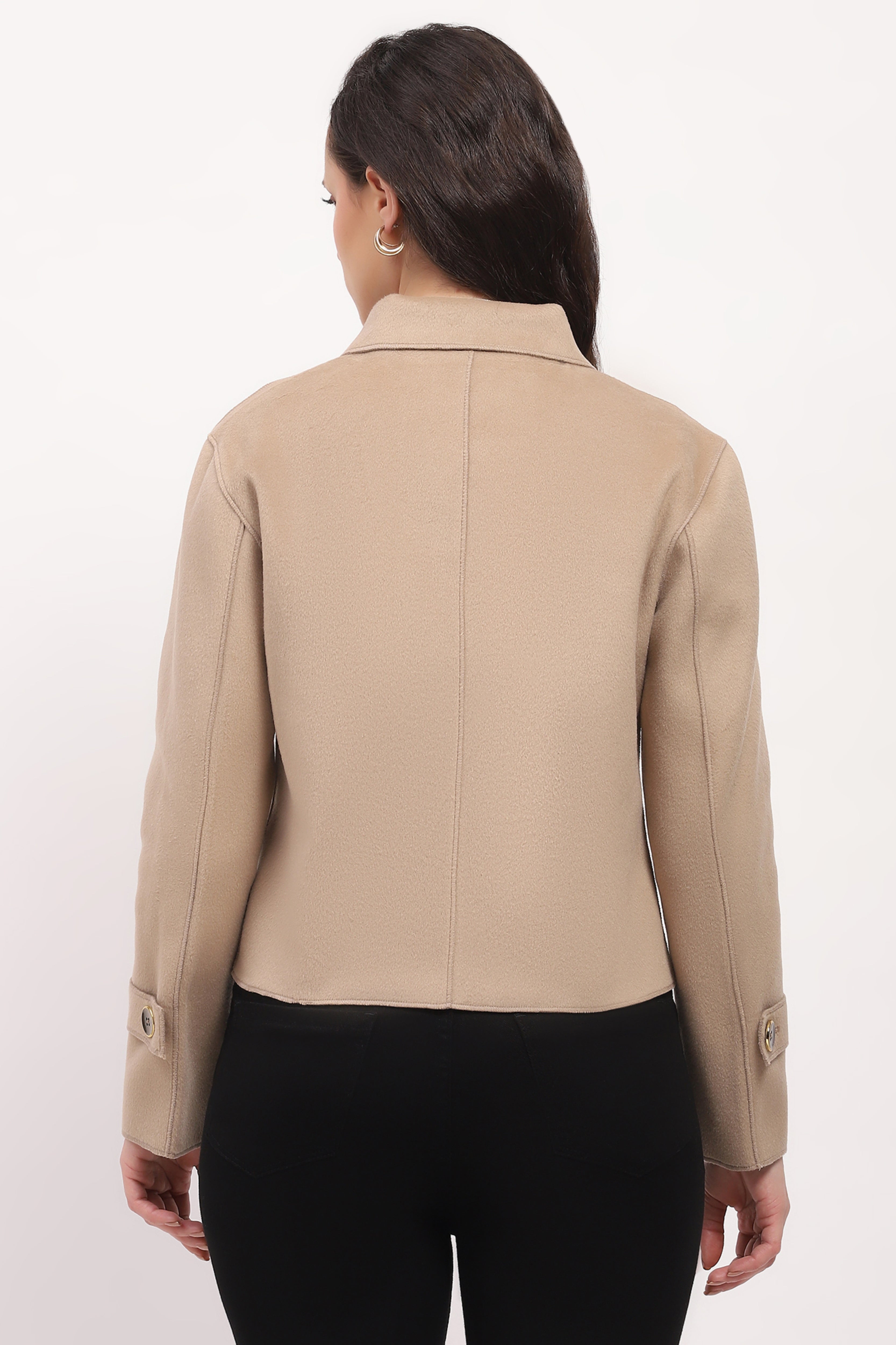 Lightweight Warm Beige Winter Coat