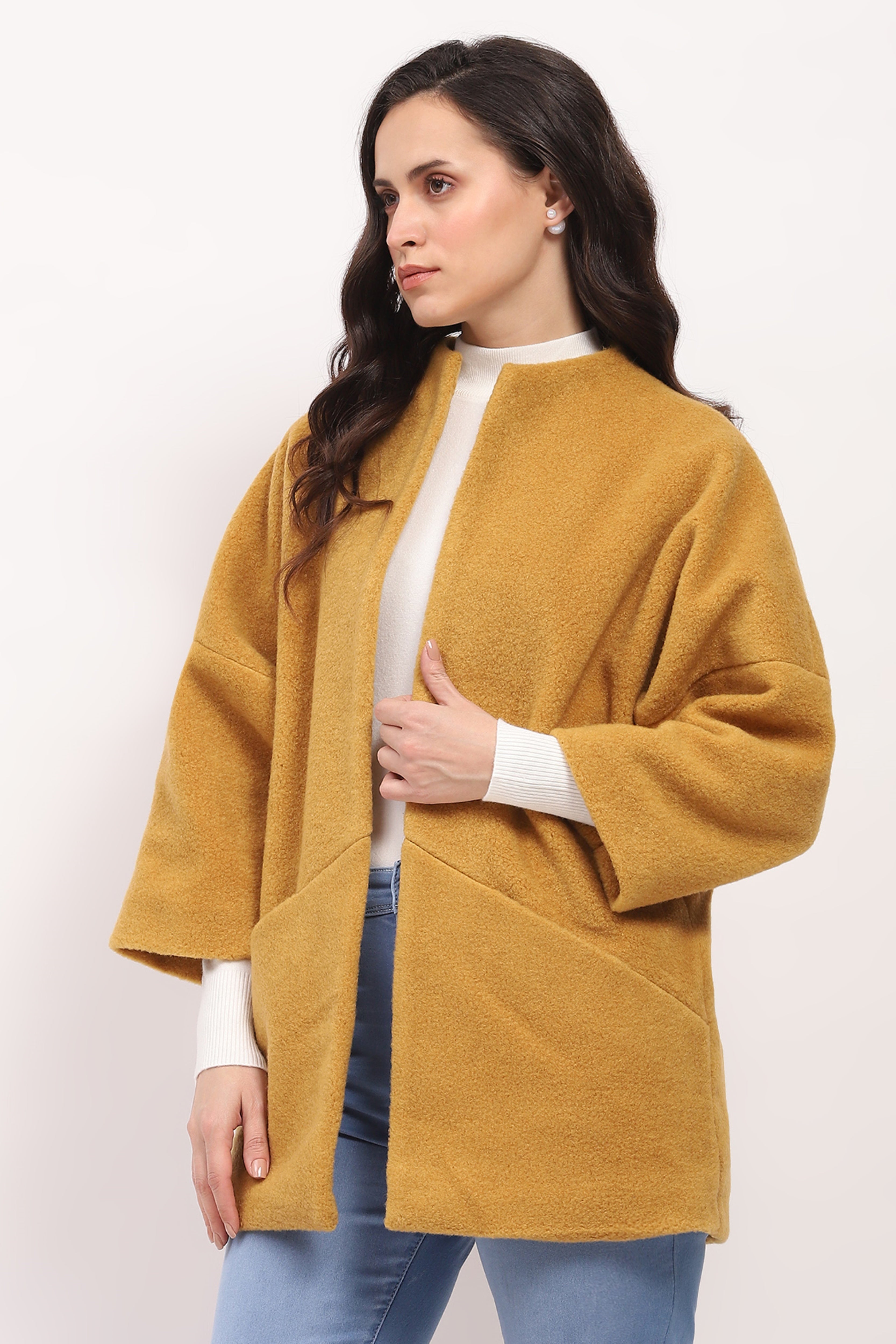 Mustard Oversized Ease Coat