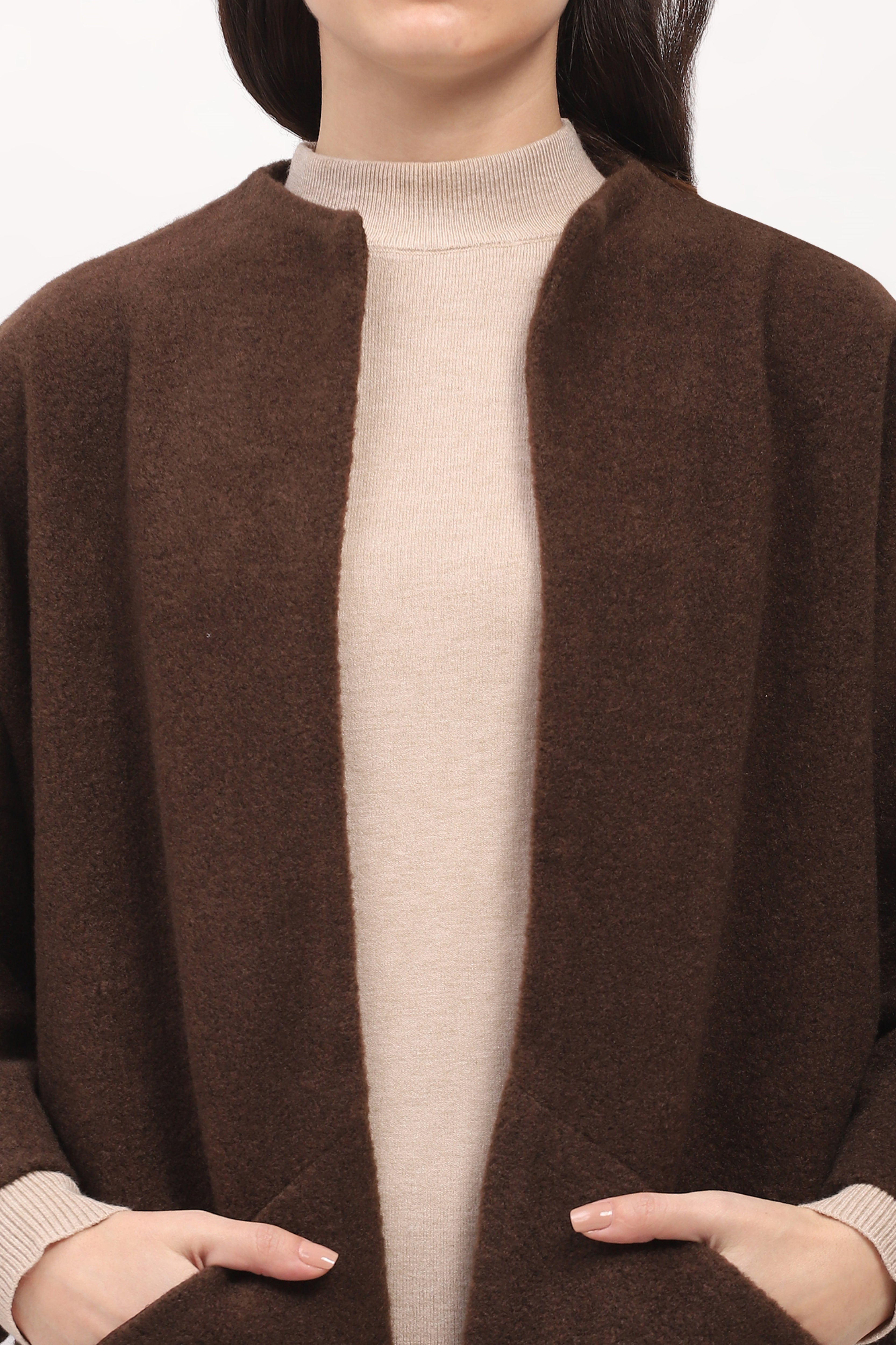 Brown Oversized Comfort Coat