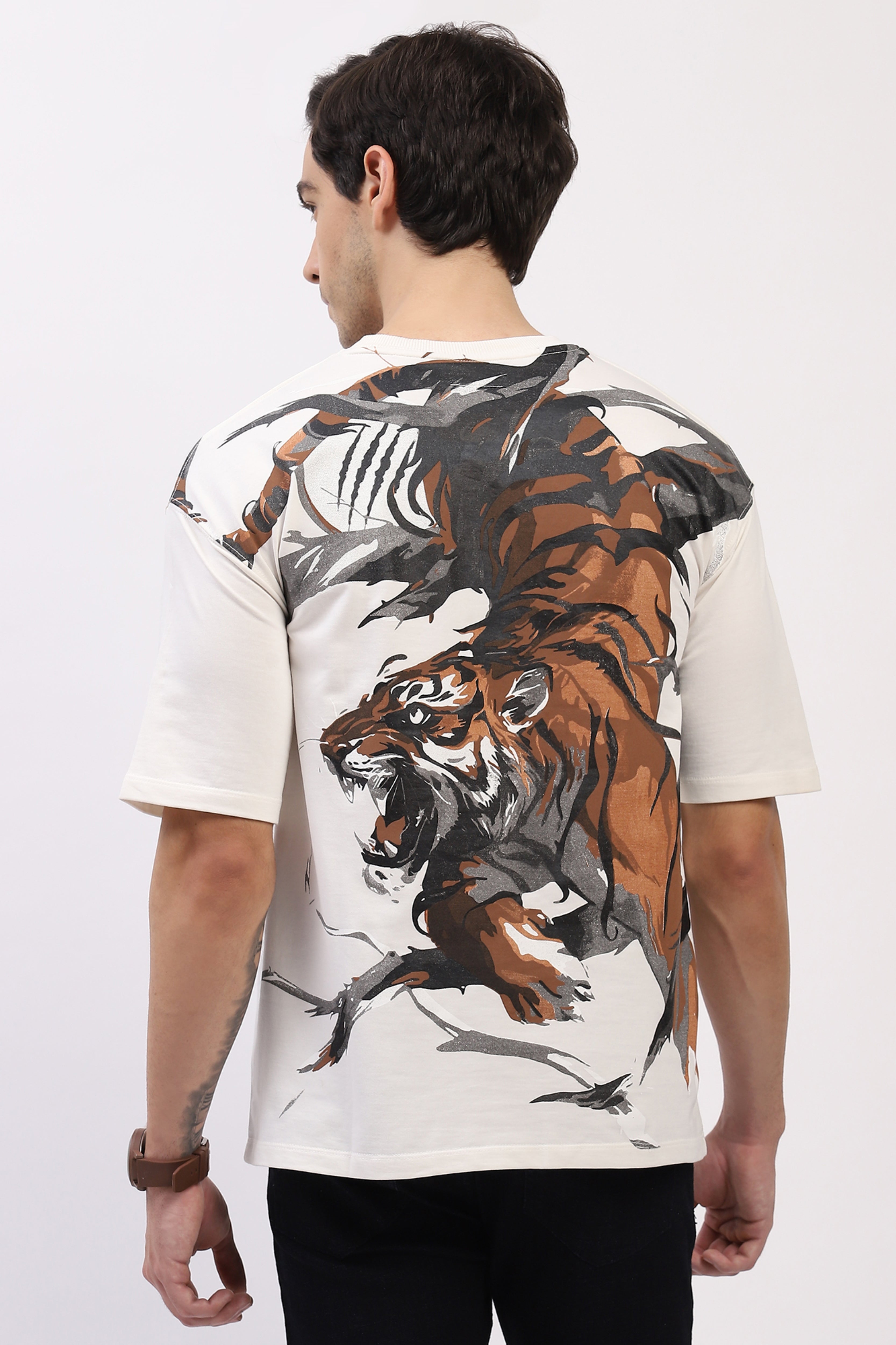 Off-White Oversized Animal Print T-Shirt