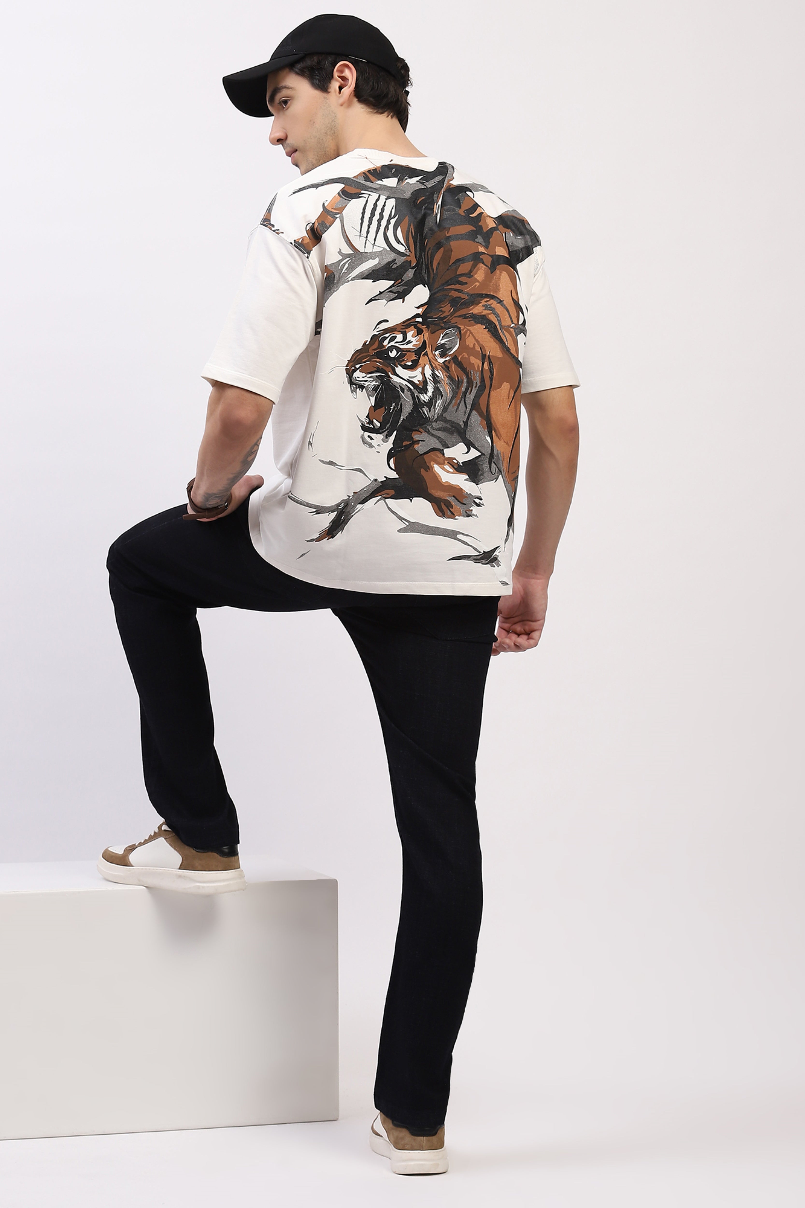 Off-White Oversized Animal Print T-Shirt