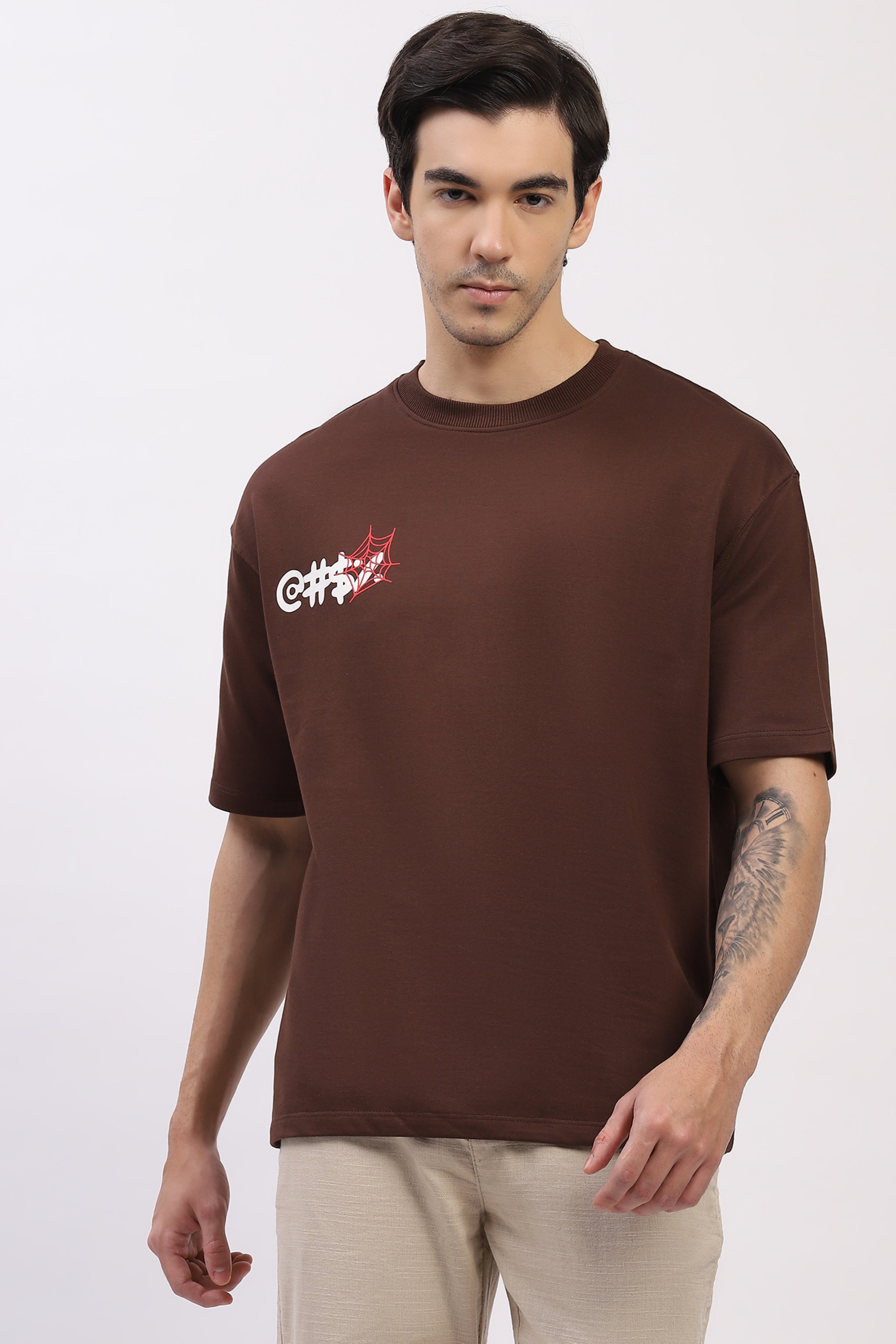 Oversized Graphic Back Print T-Shirt