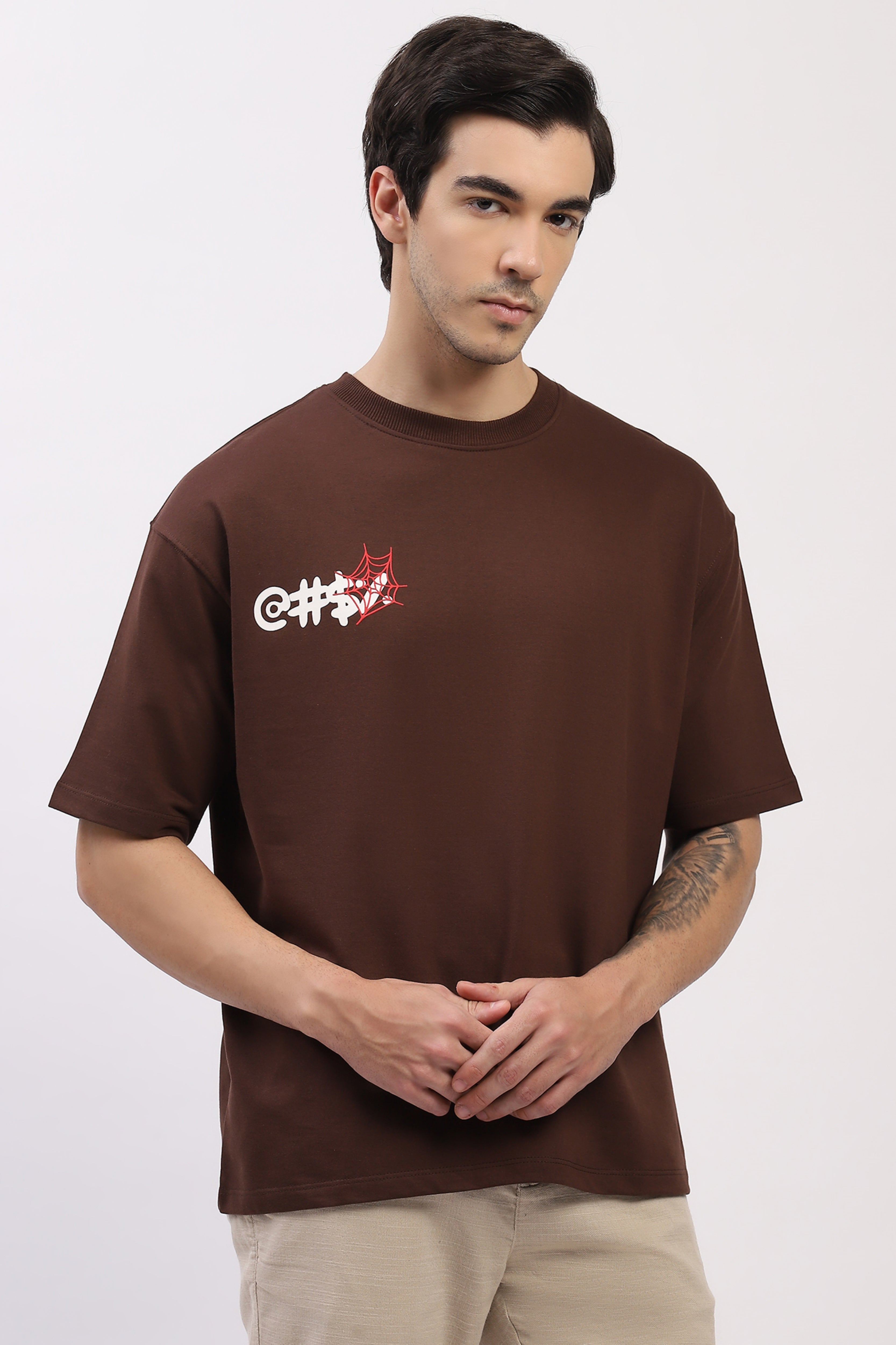 Oversized Graphic Back Print T-Shirt