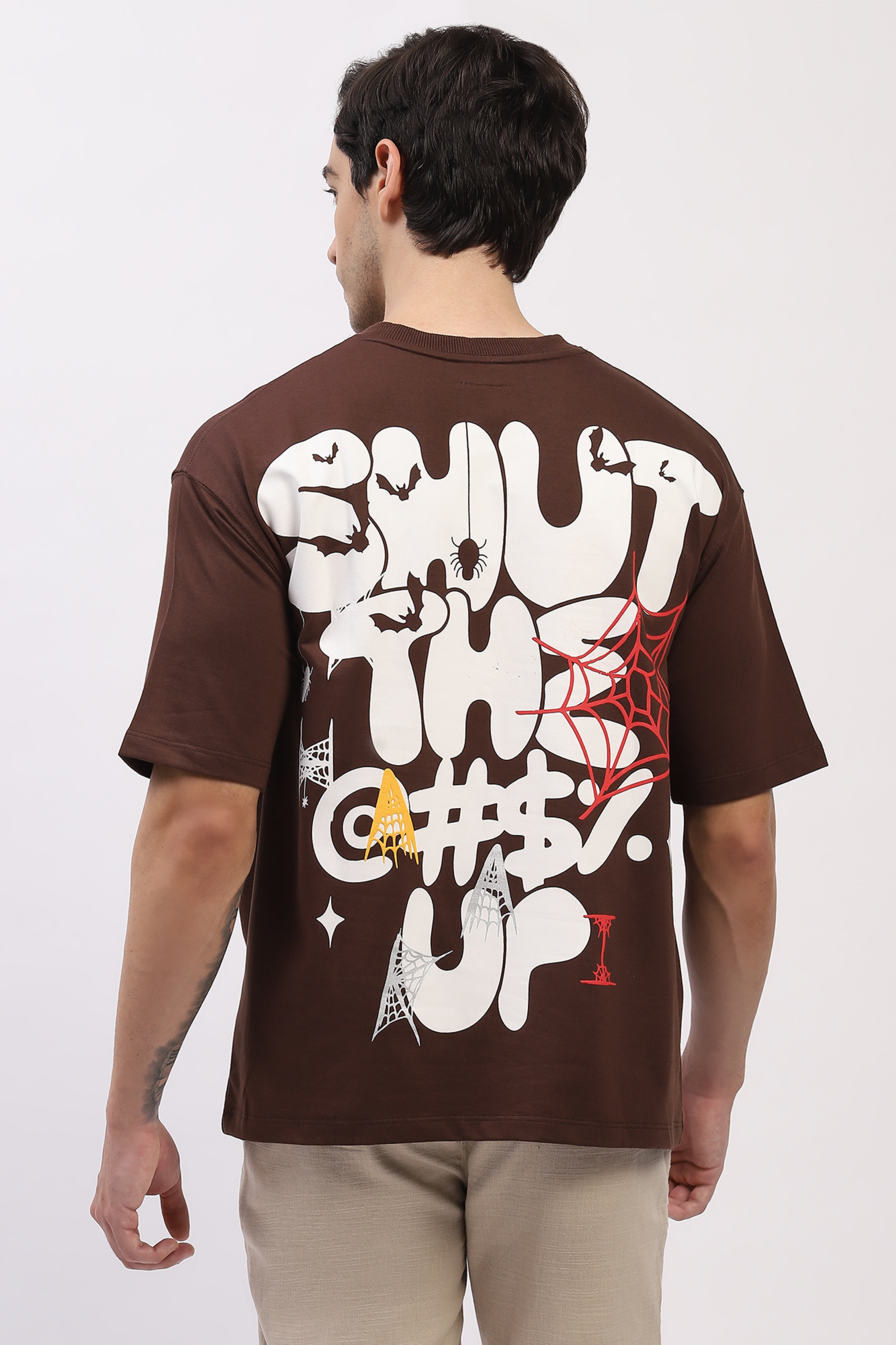 Oversized Graphic Back Print T-Shirt