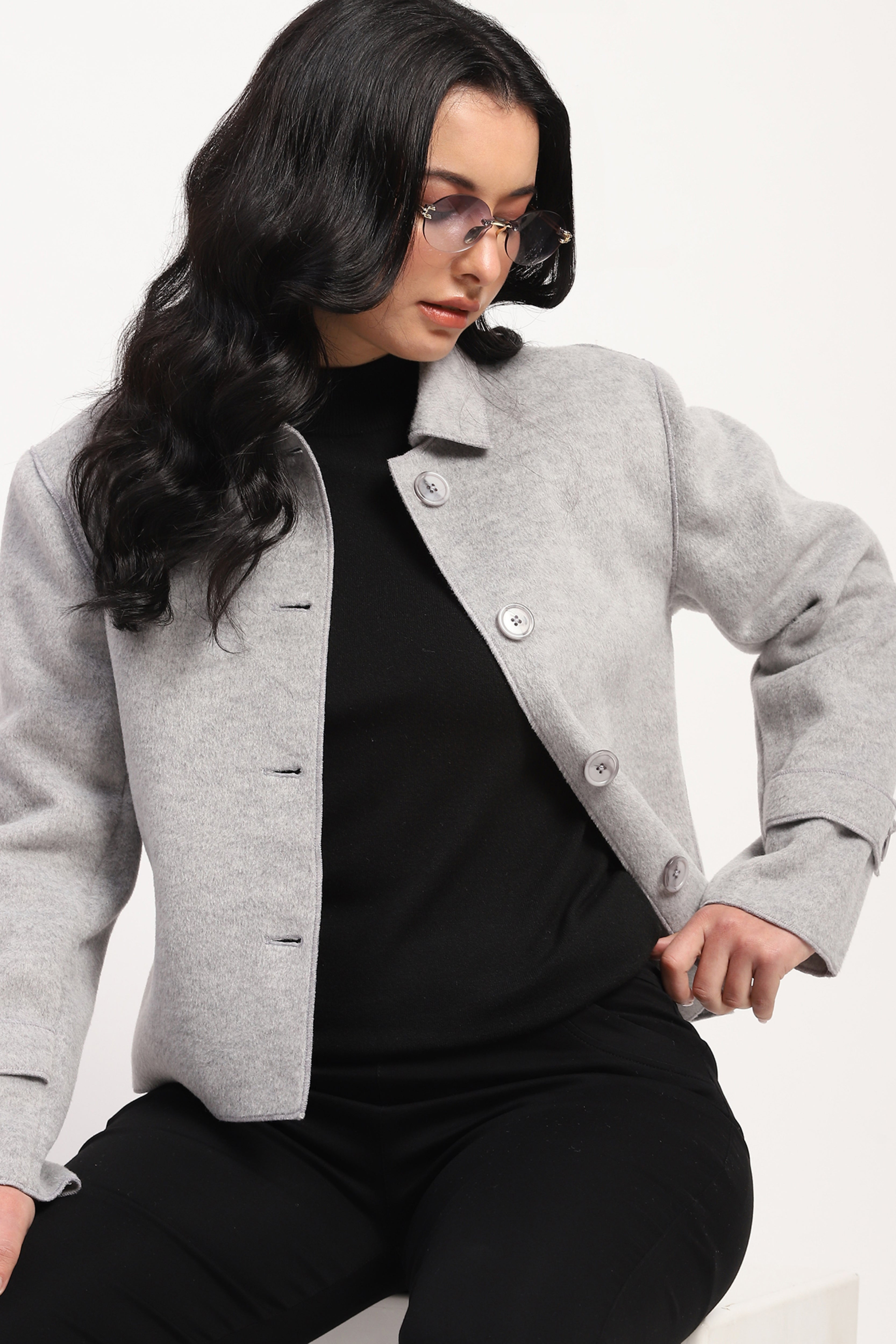 Lightweight Grey Winter Coat