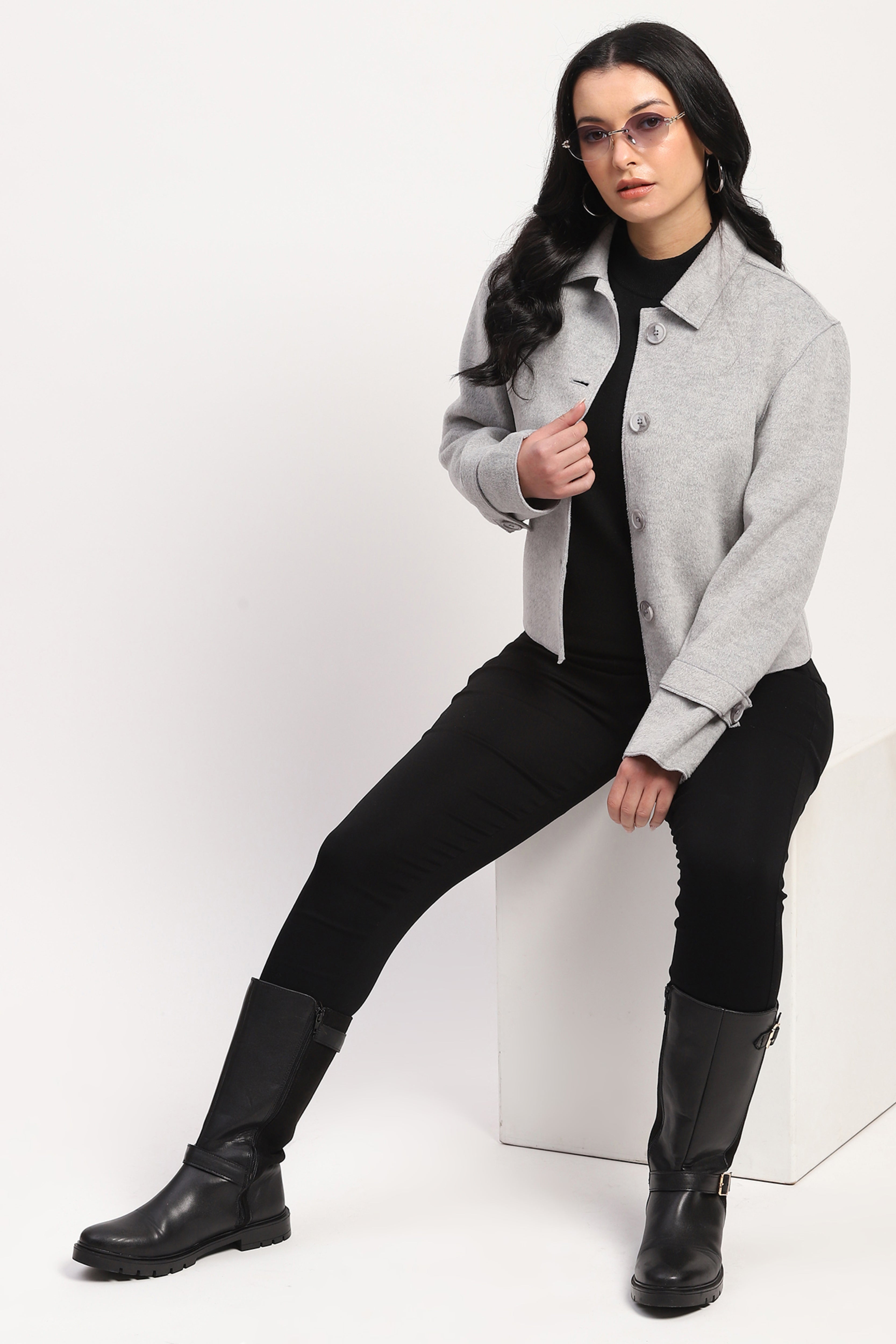 Lightweight Grey Winter Coat