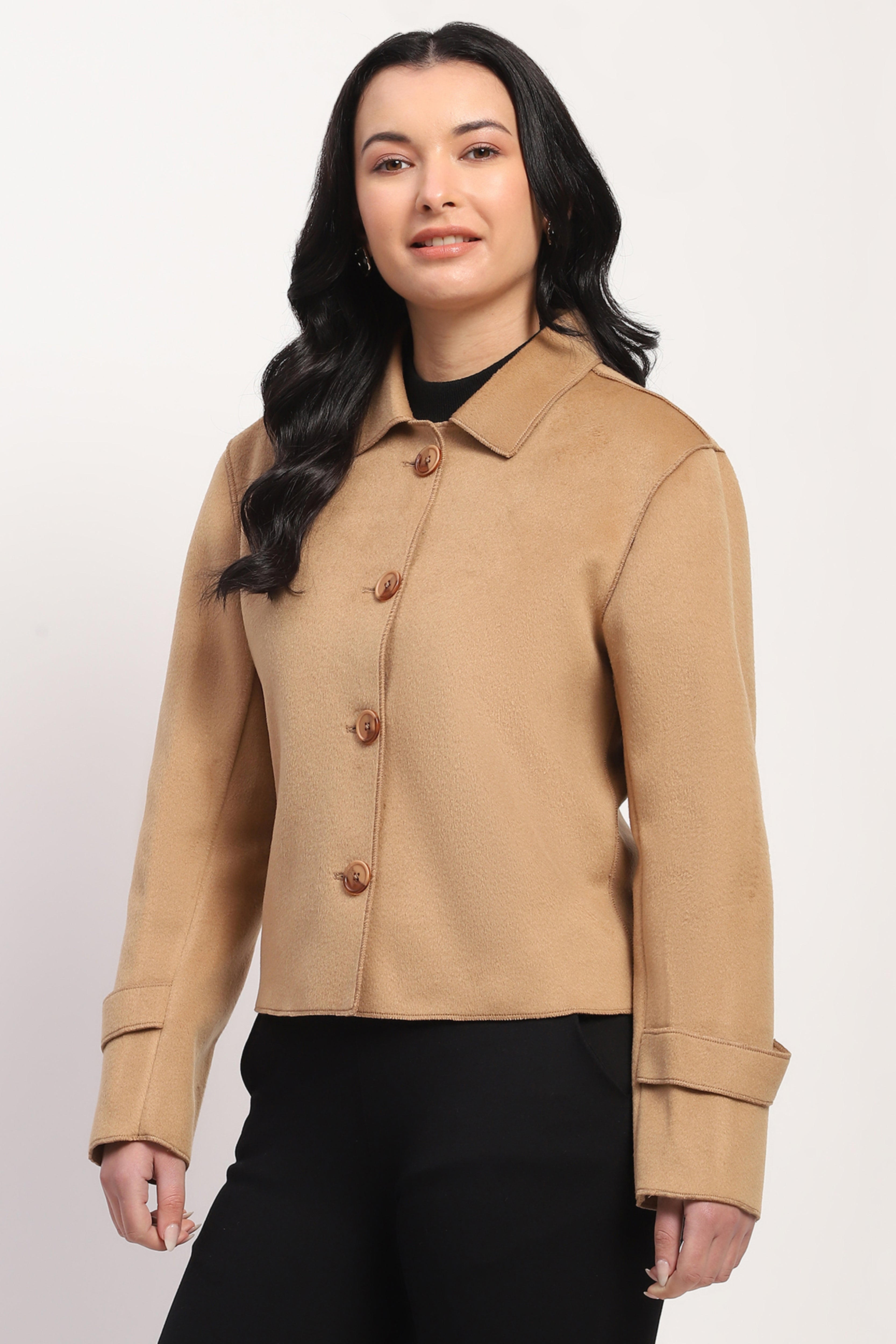 Lightweight Beige Winter Coat