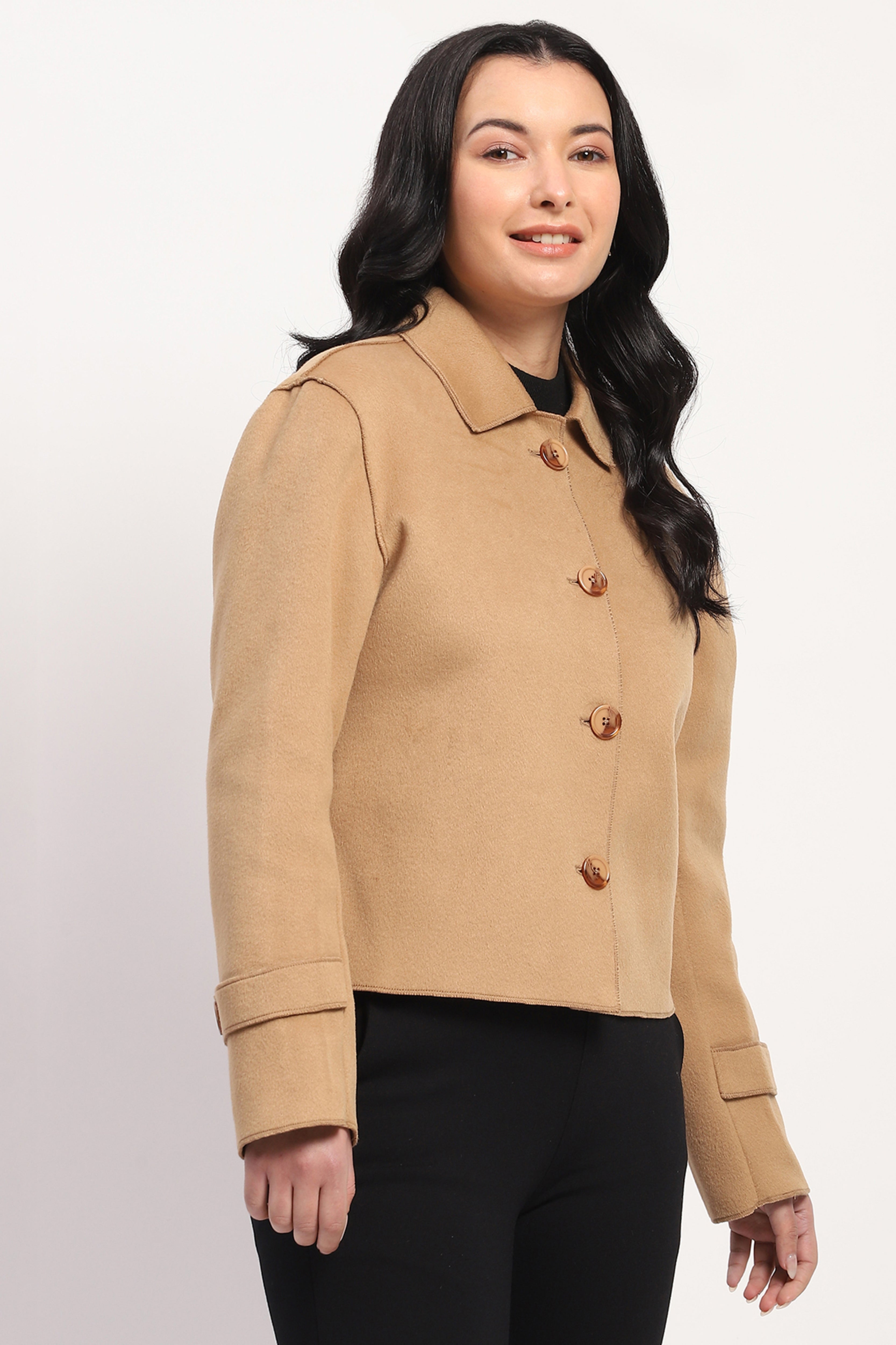 Lightweight Beige Winter Coat