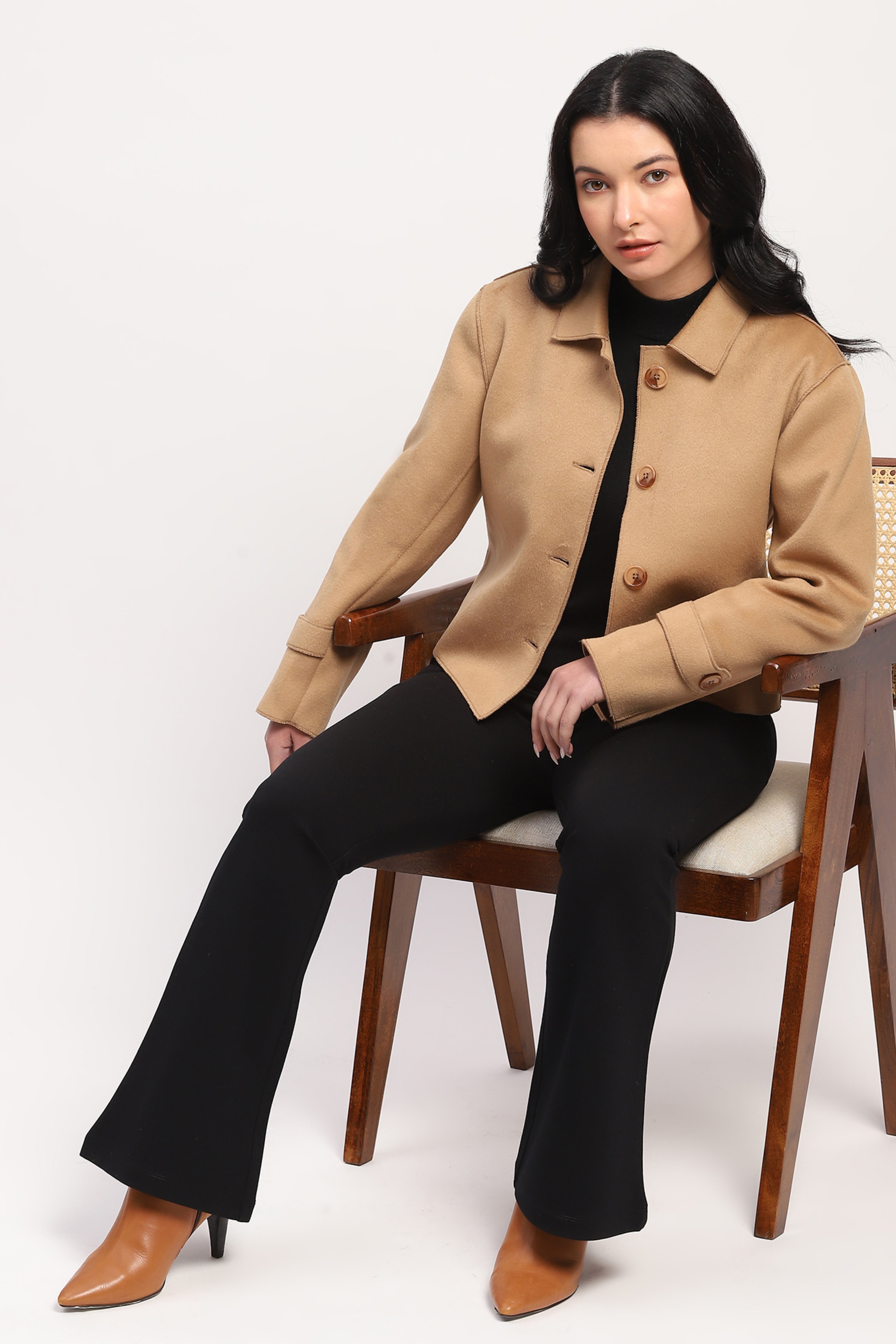 Lightweight Beige Winter Coat