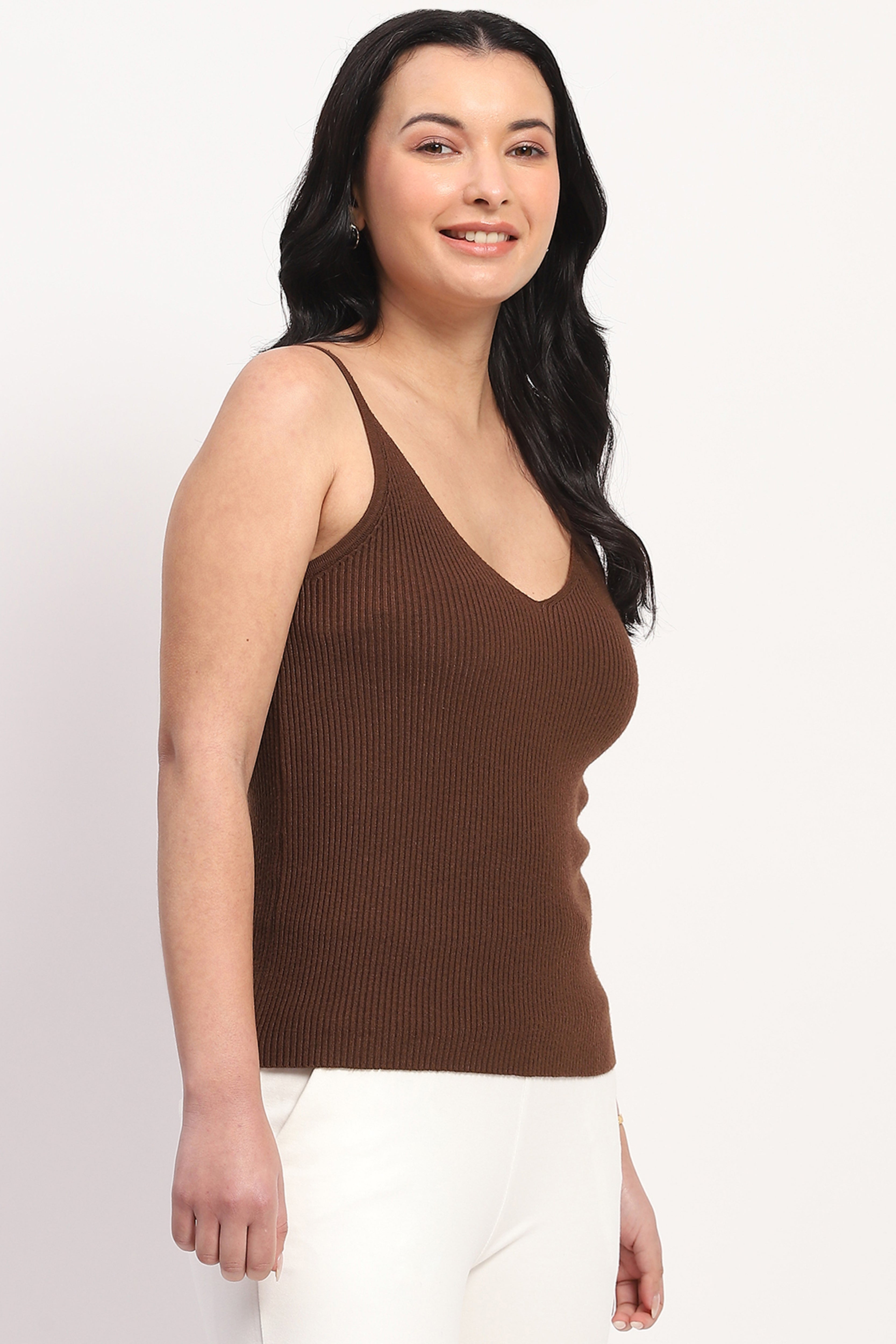 Brown Camisole Top