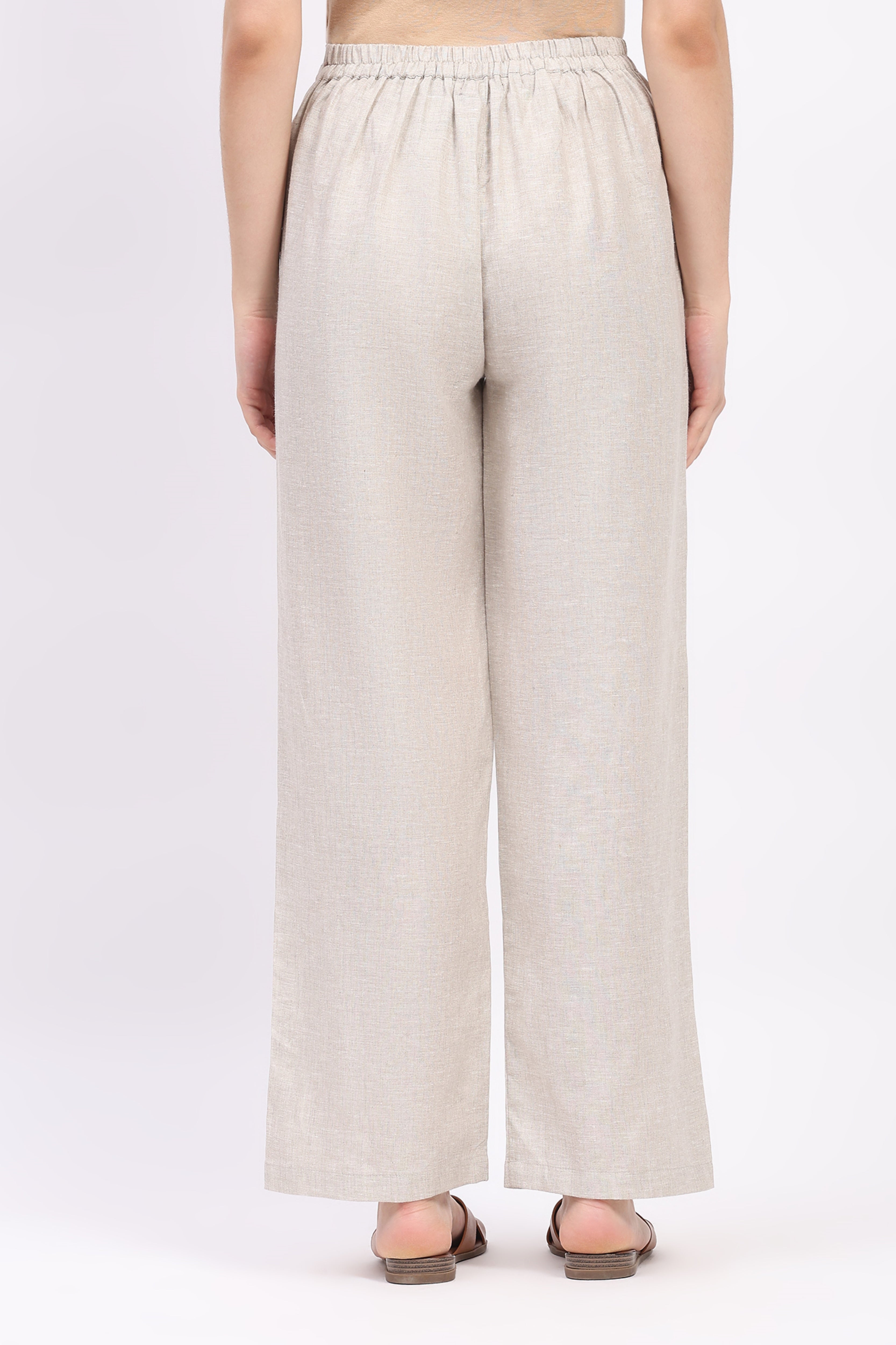 Natural Linen Relaxed Fit Lower