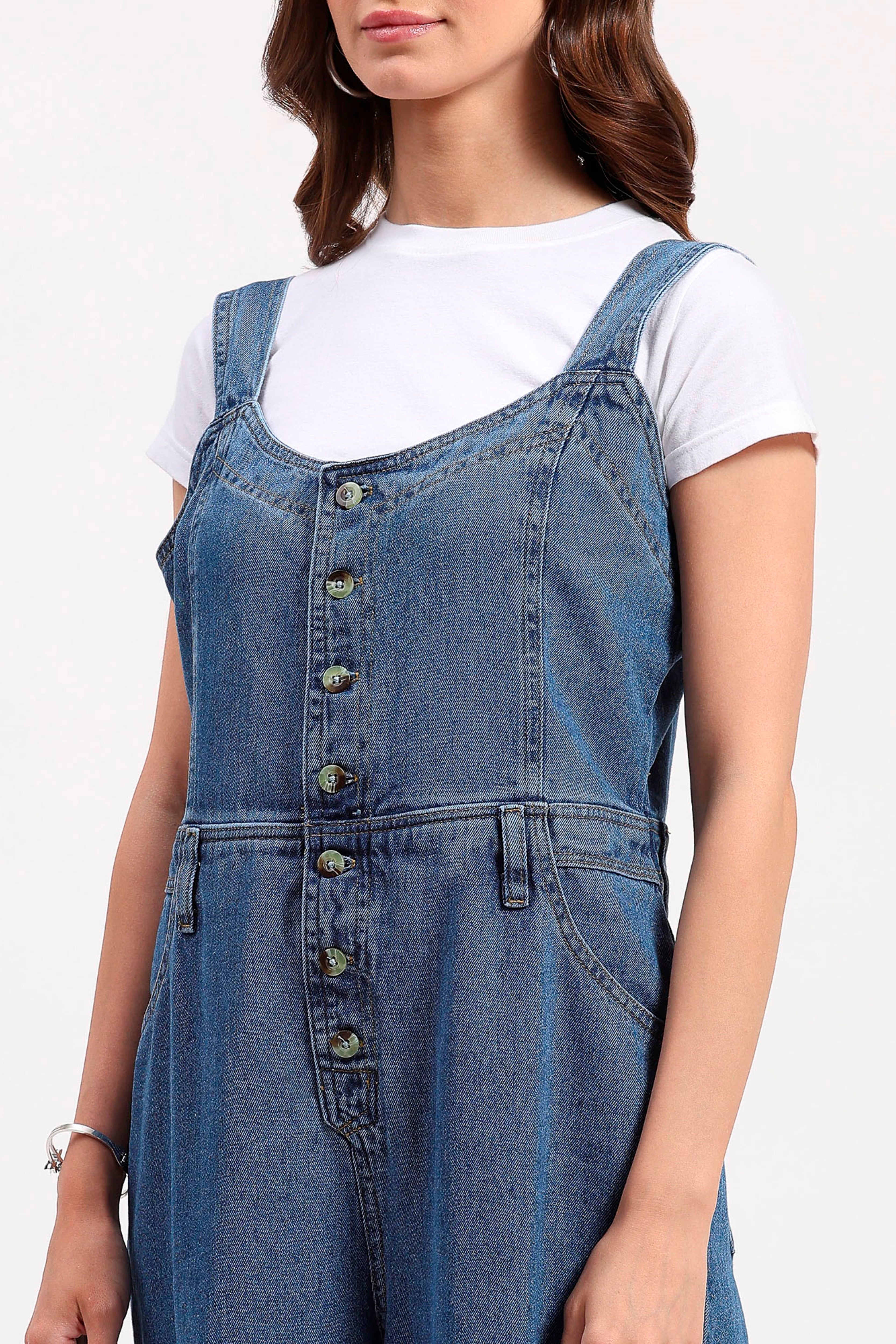 Blue Denim Jumpsuit
