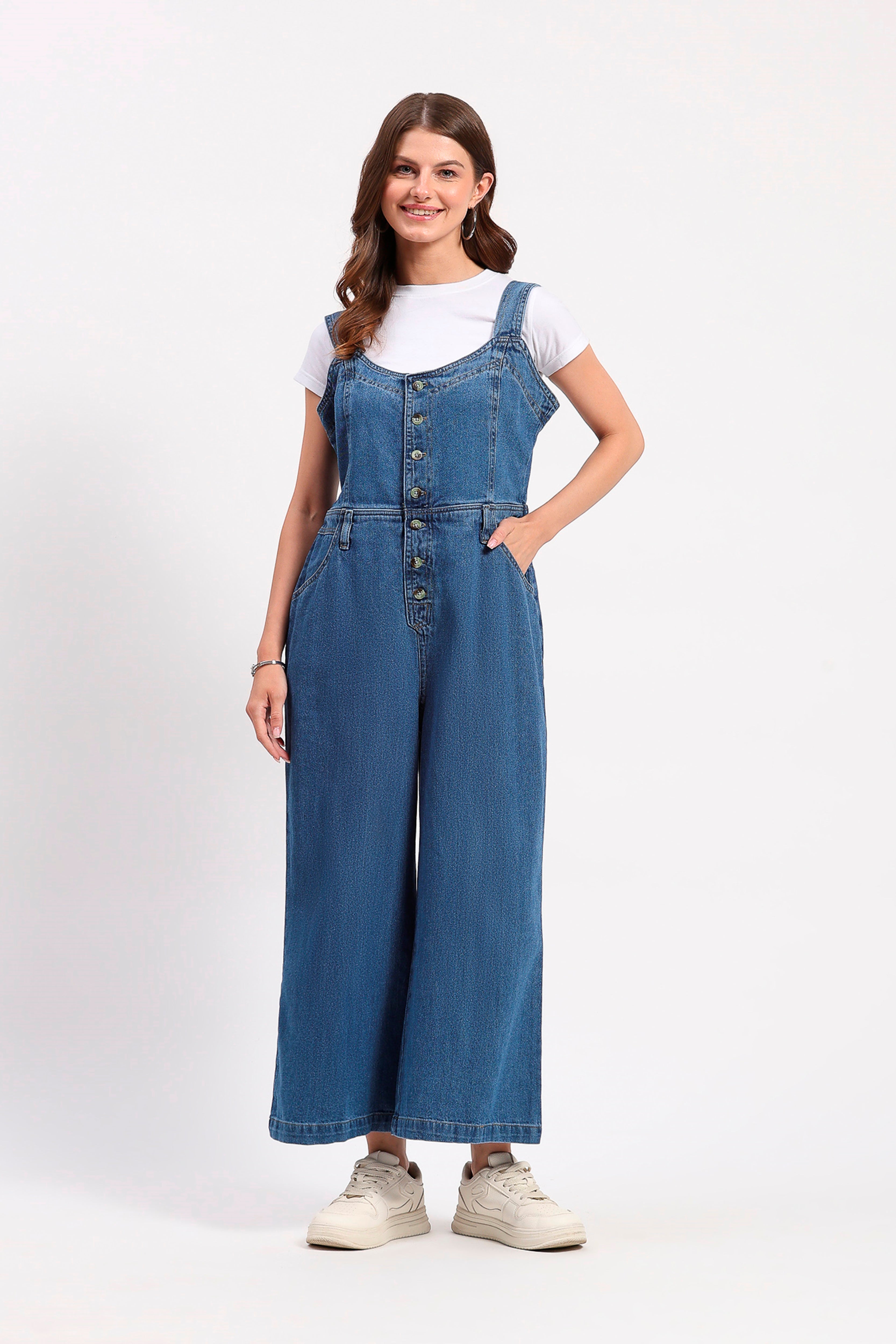 Blue Denim Jumpsuit