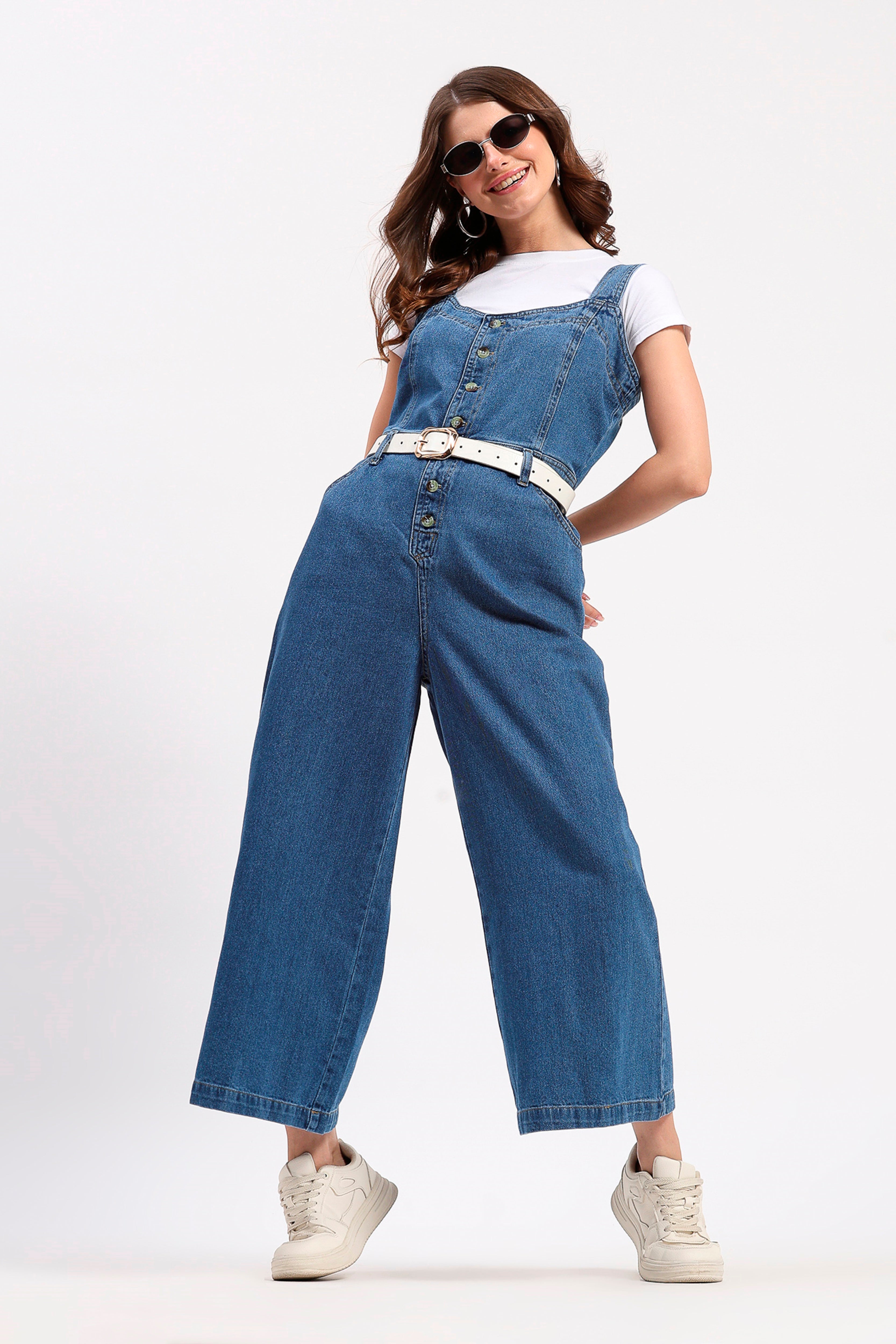 Blue Denim Jumpsuit