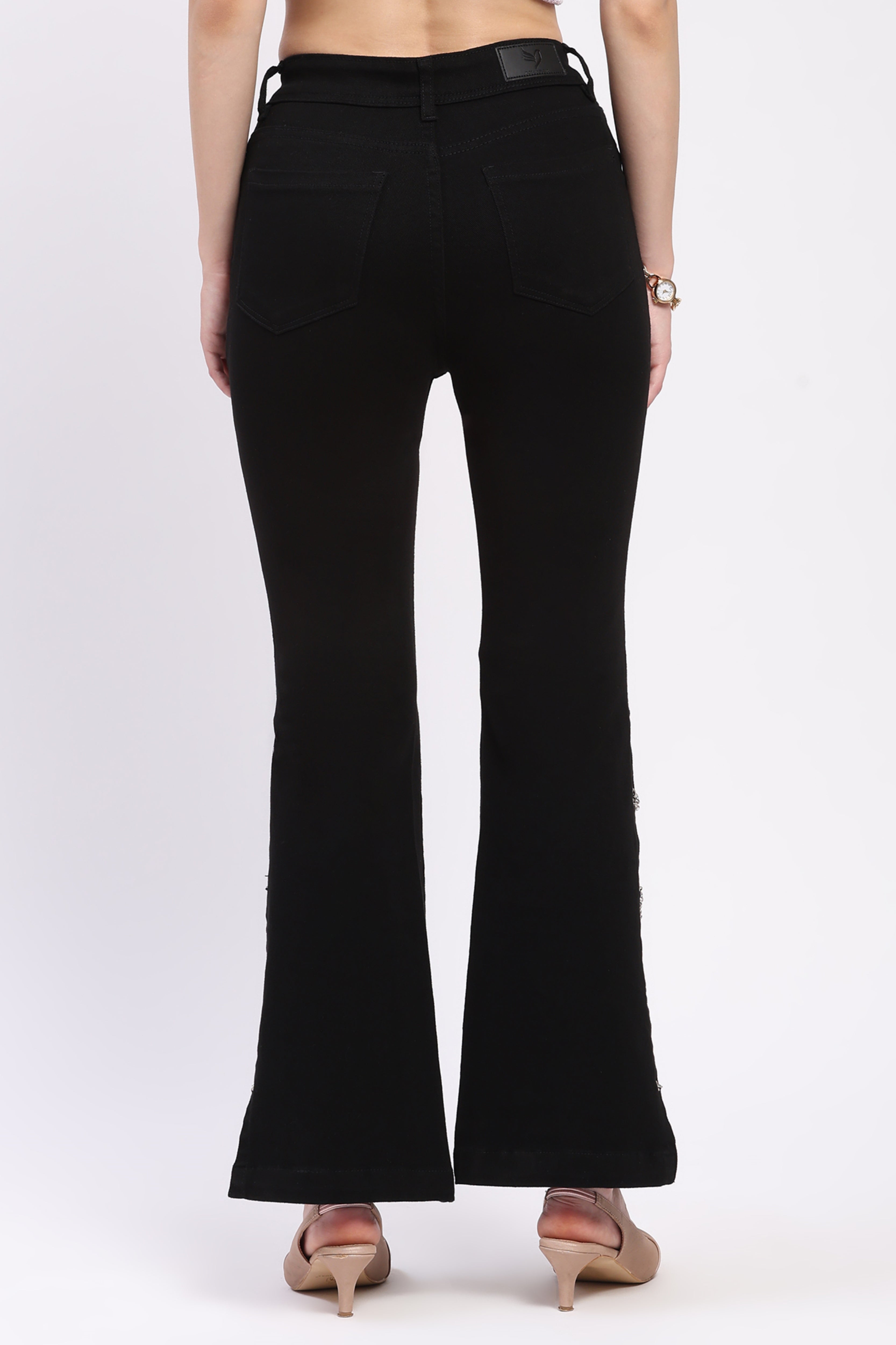 Jet Black Bootcut Jeans