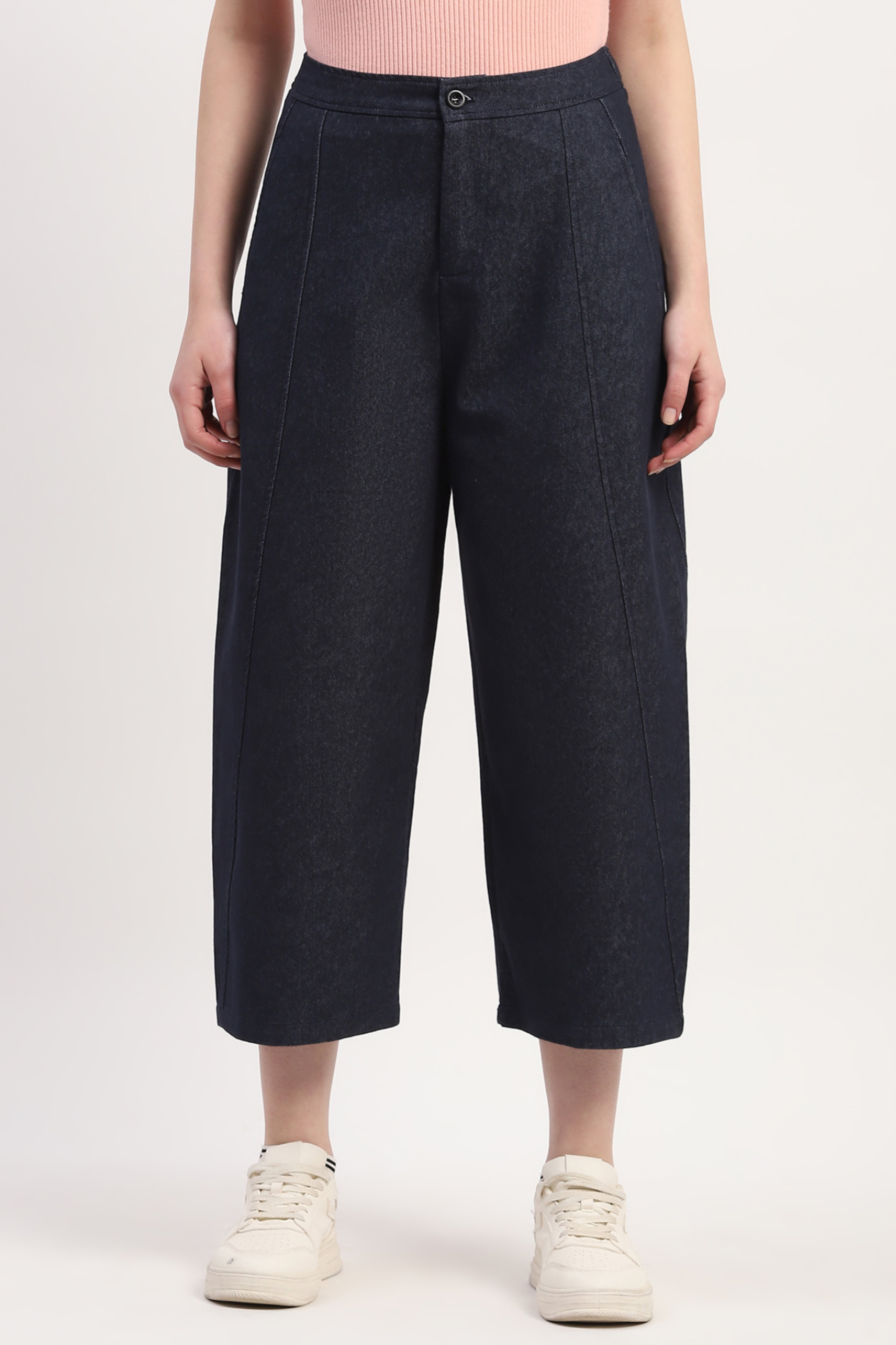 Blue Solid Jeans