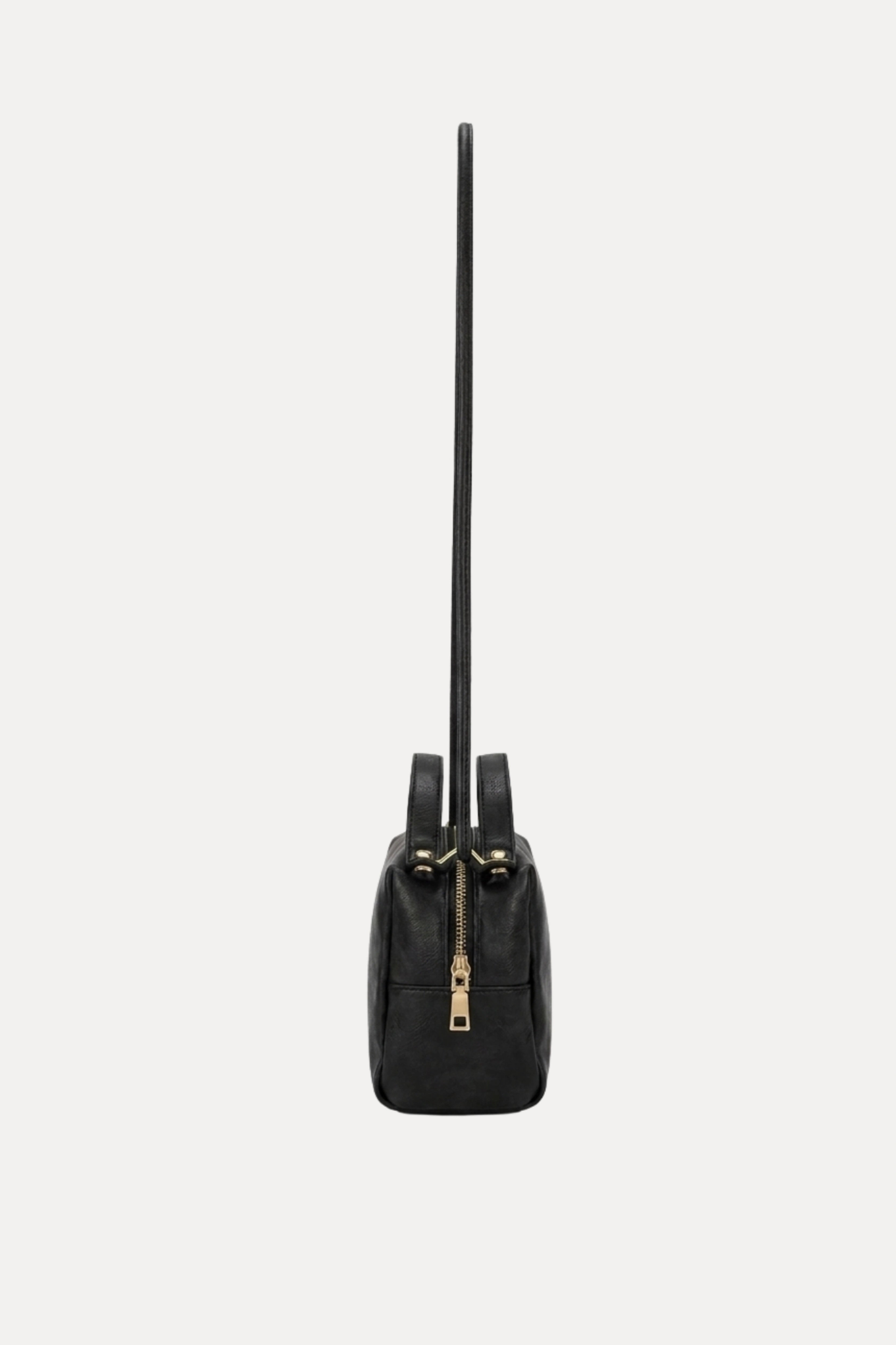 Midnight Black Braided Shoulder Bag