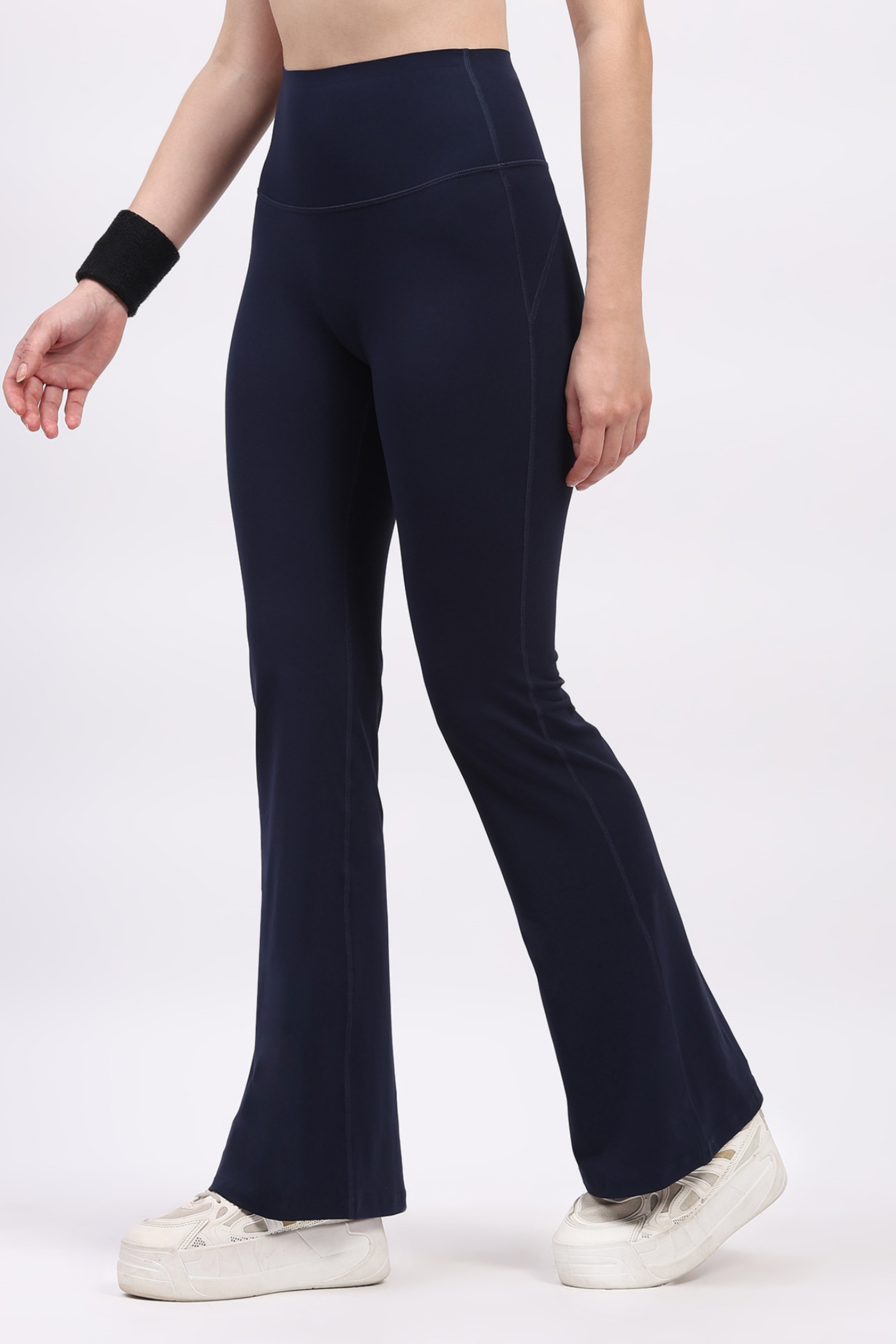 Navy Blue Ultra Stretchable Bootcut Lower