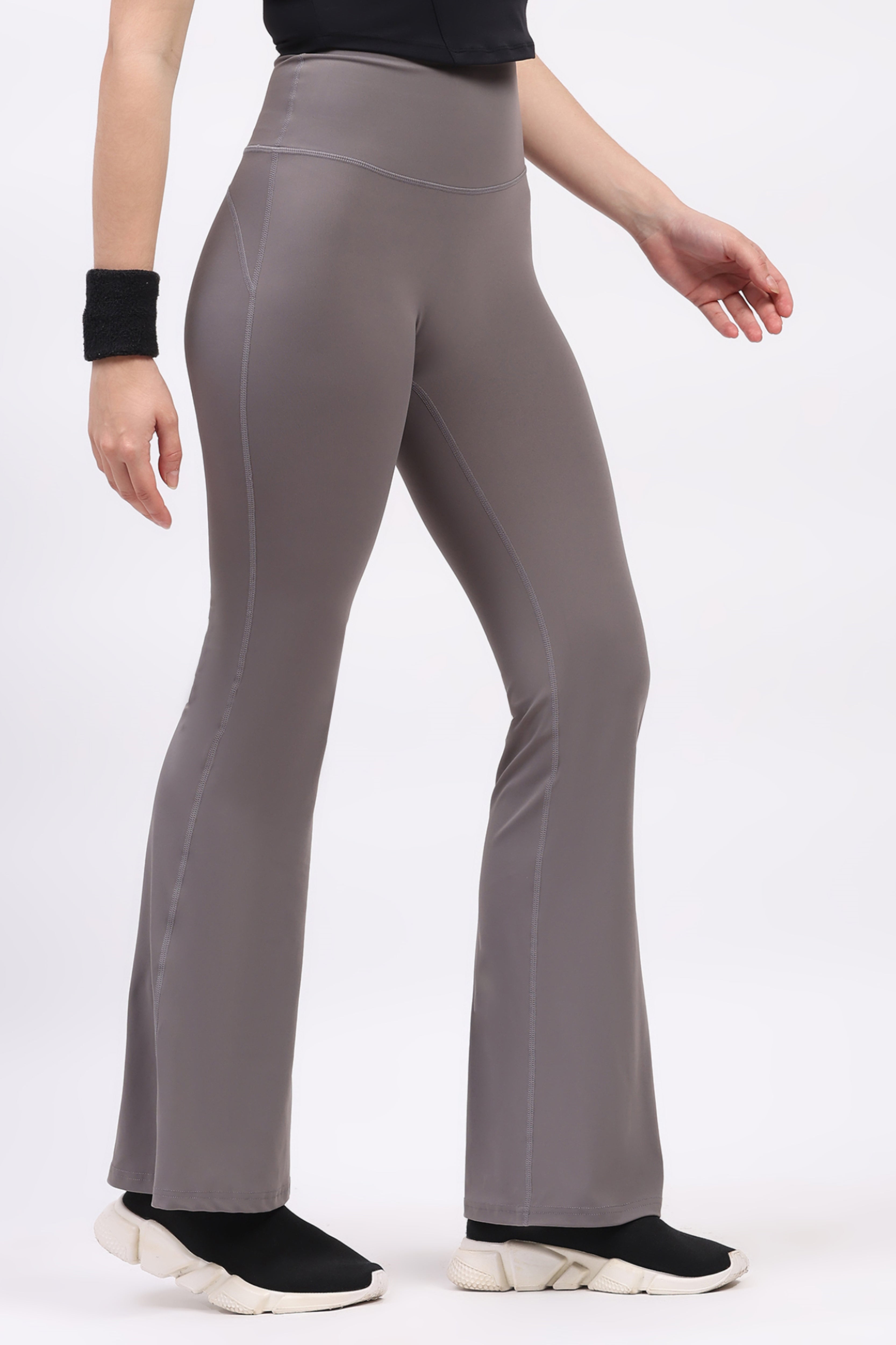 Dark Grey Ultra Stretchable Bootcut Lower