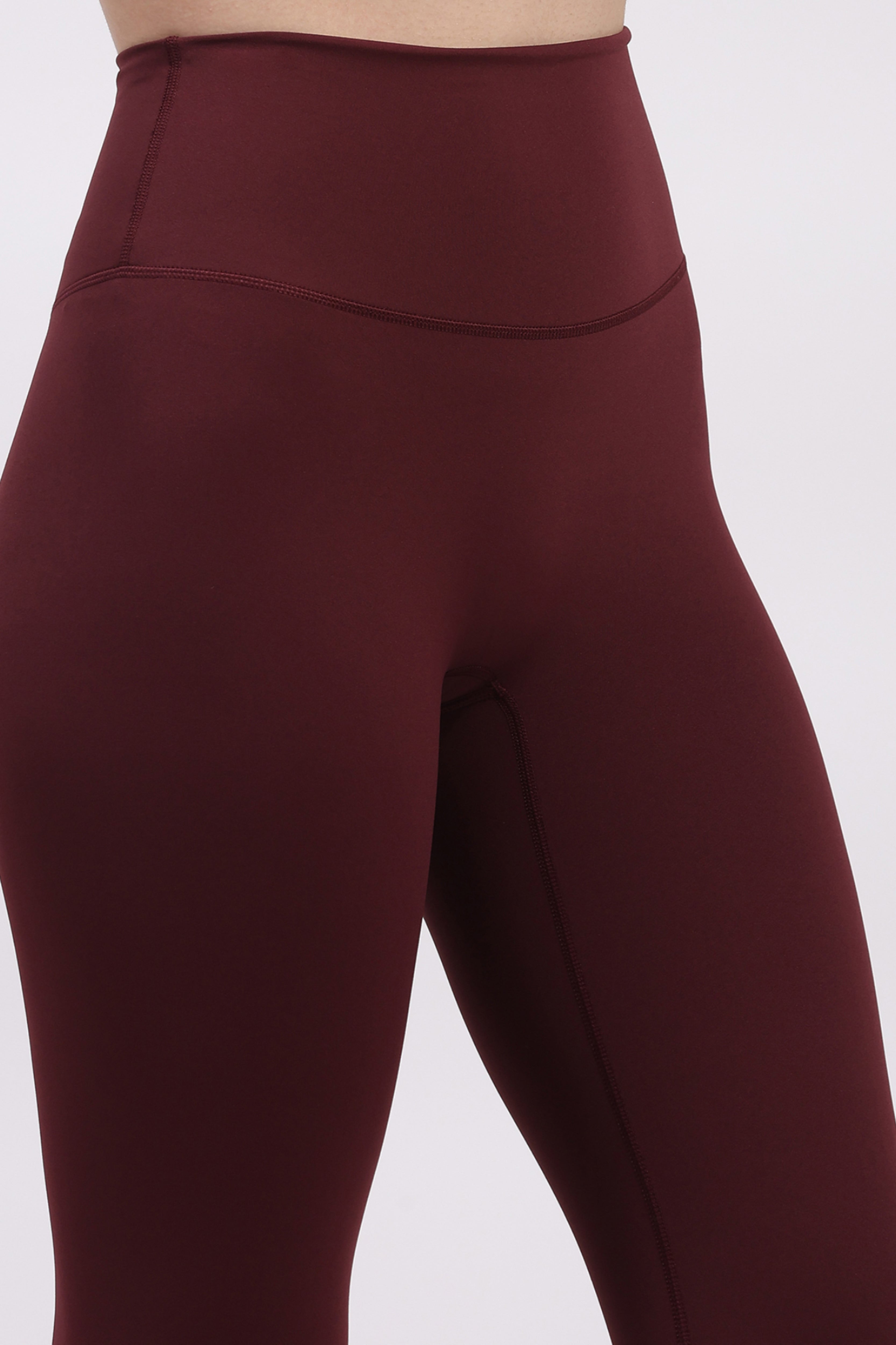 Wine Ultra Stretchable Active Leggings