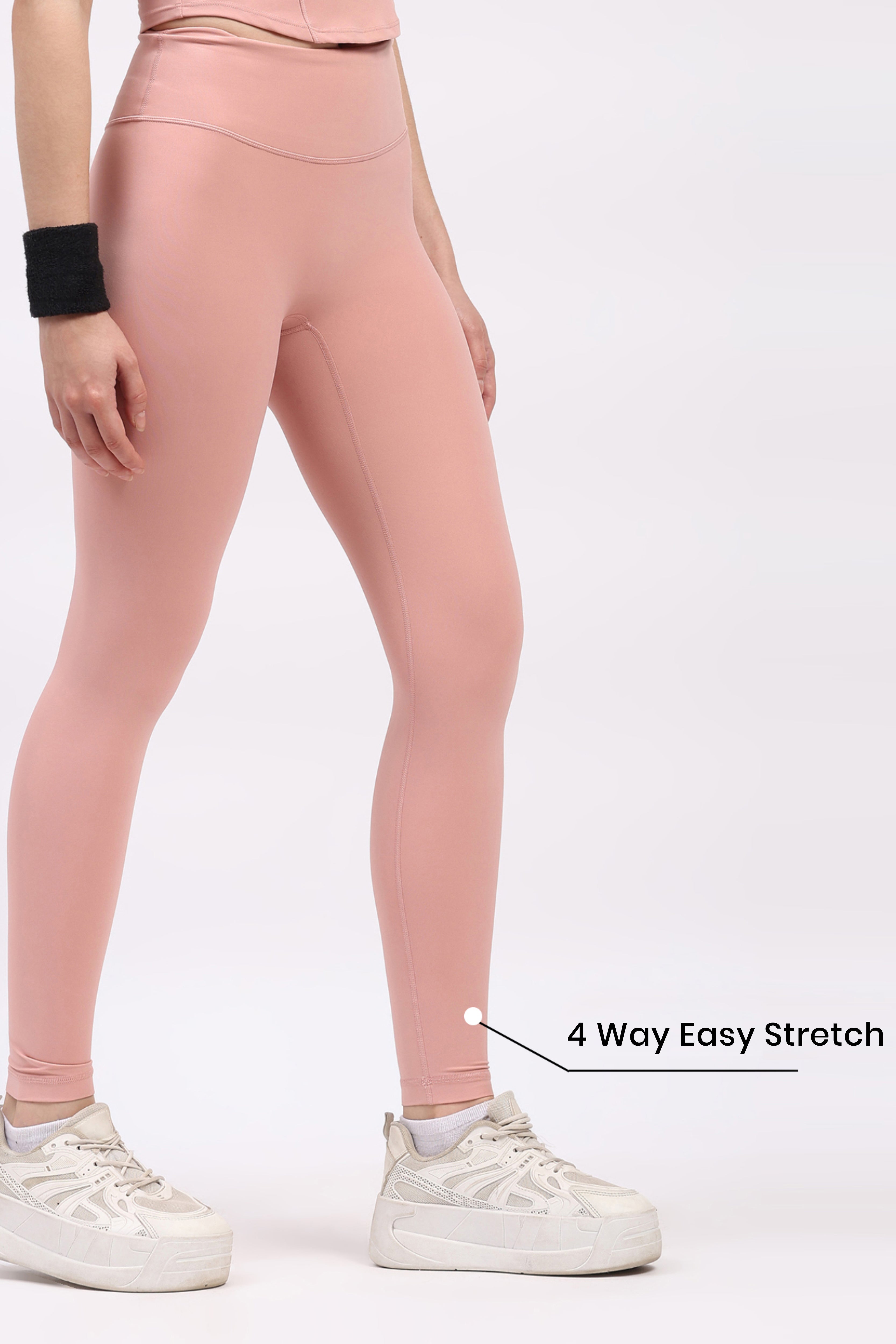 Pink Ultra Stretchable Active Leggings