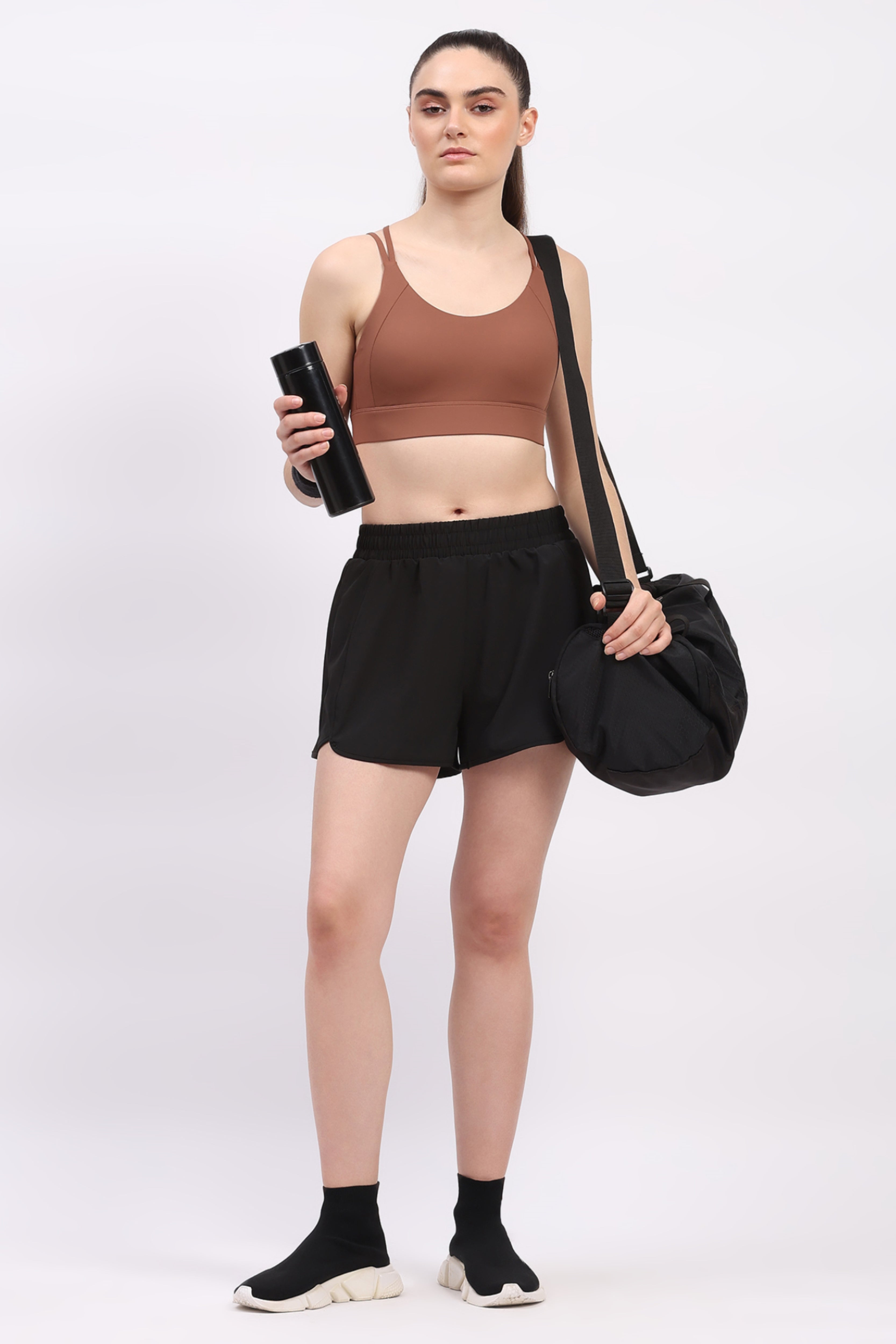 Black Athletic Quick-Dry Shorts