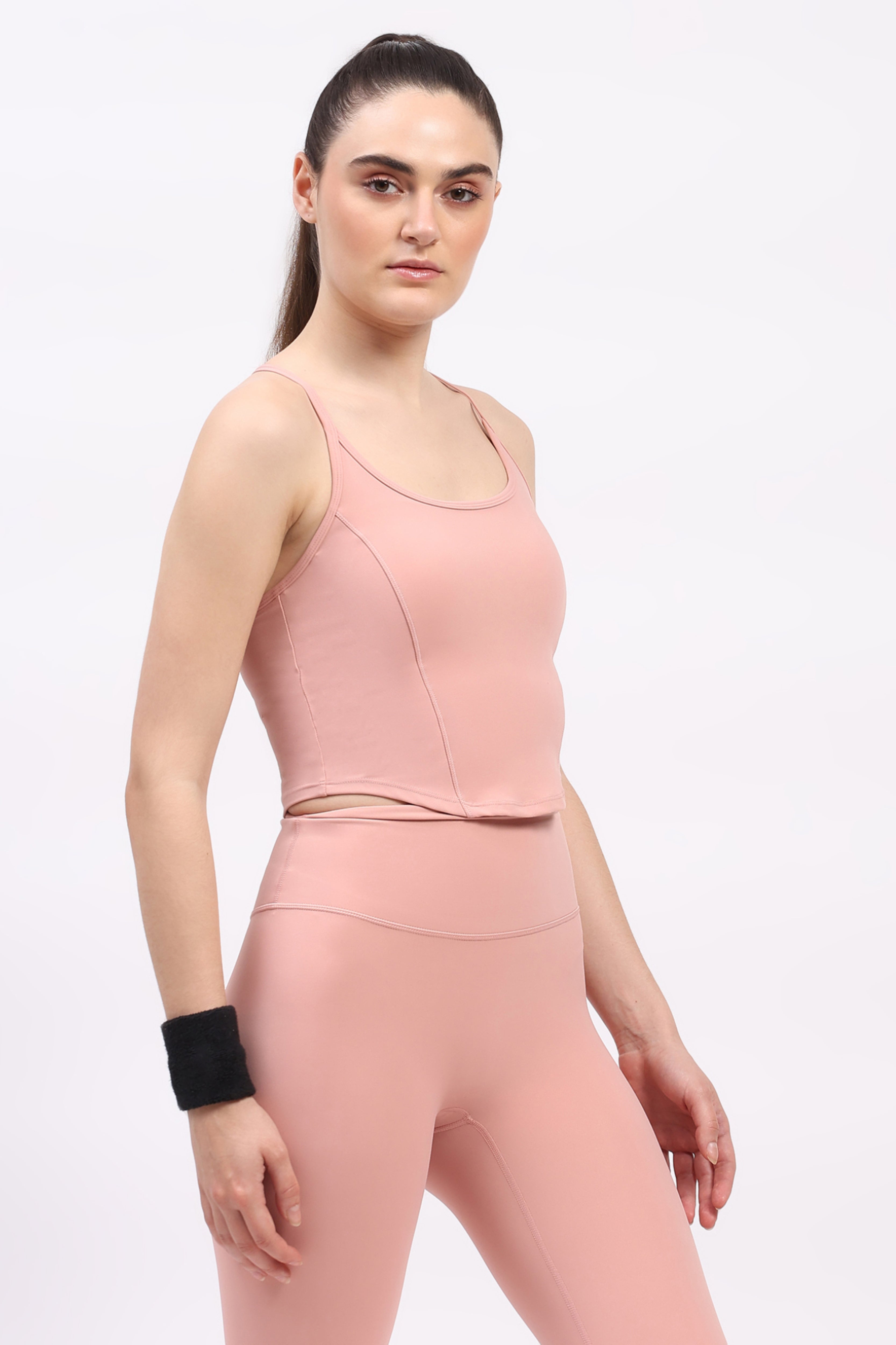 Pink Power Fit Sports Top