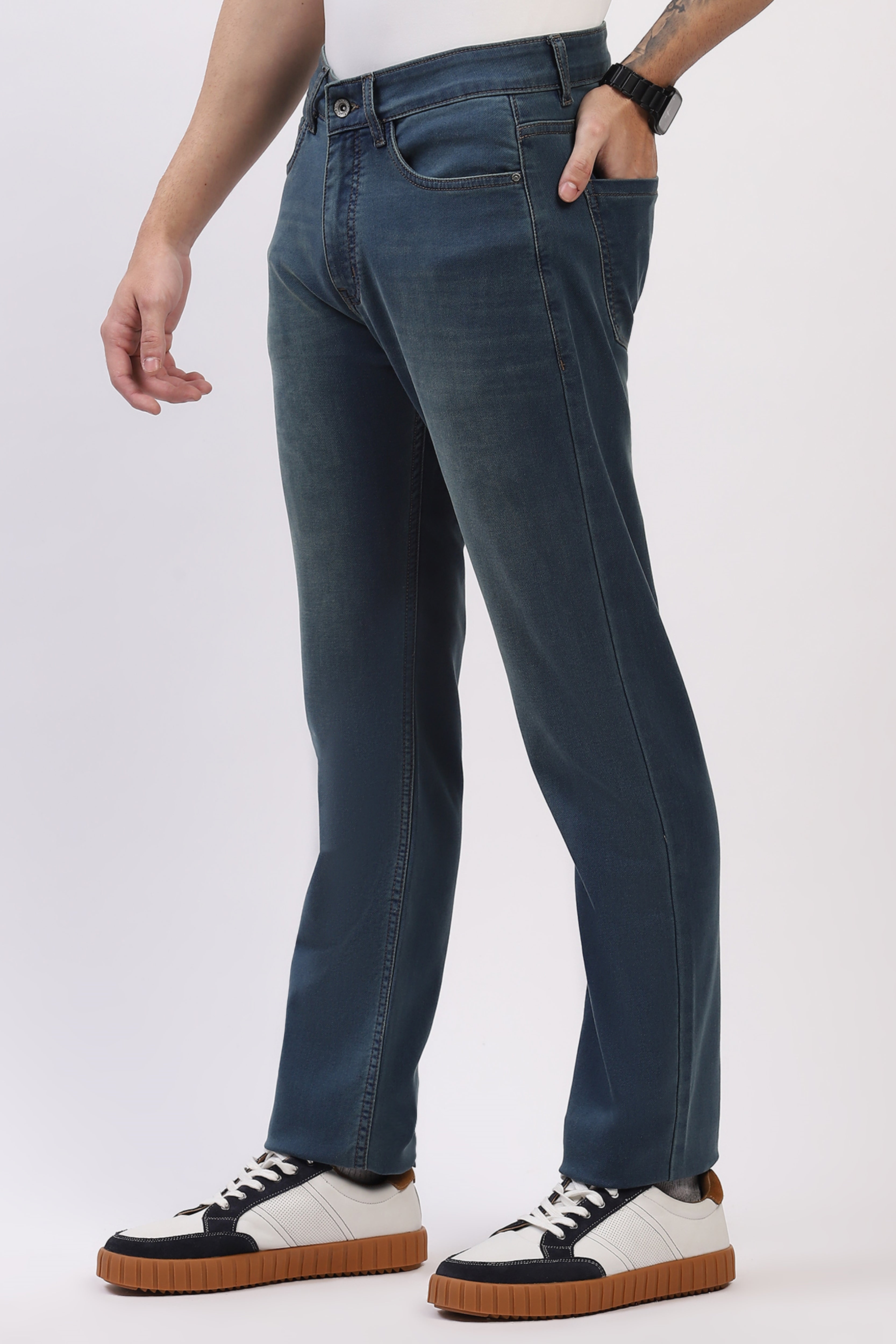 Blue Straight Fit Jeans