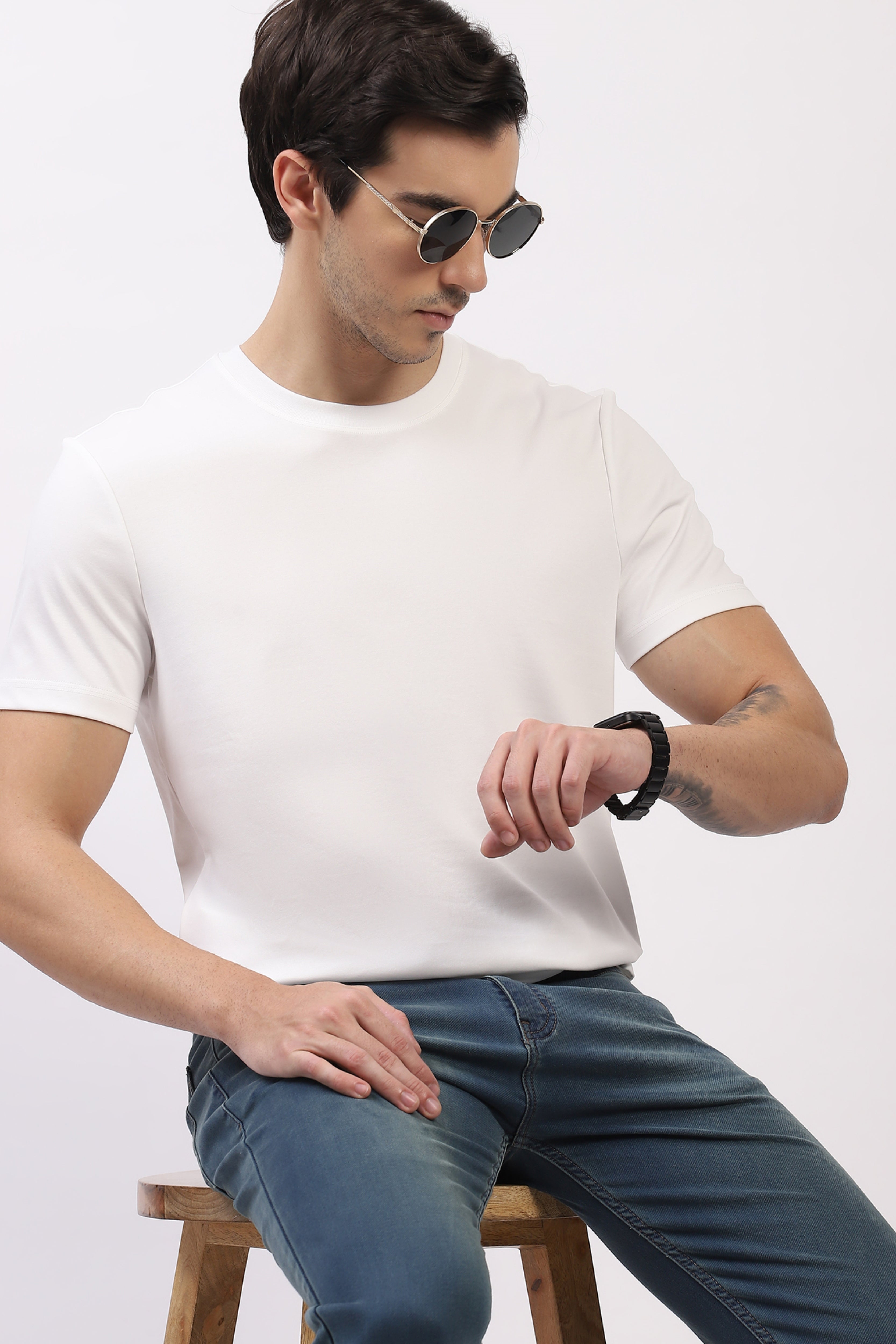 Classic White Regular Fit T-Shirt