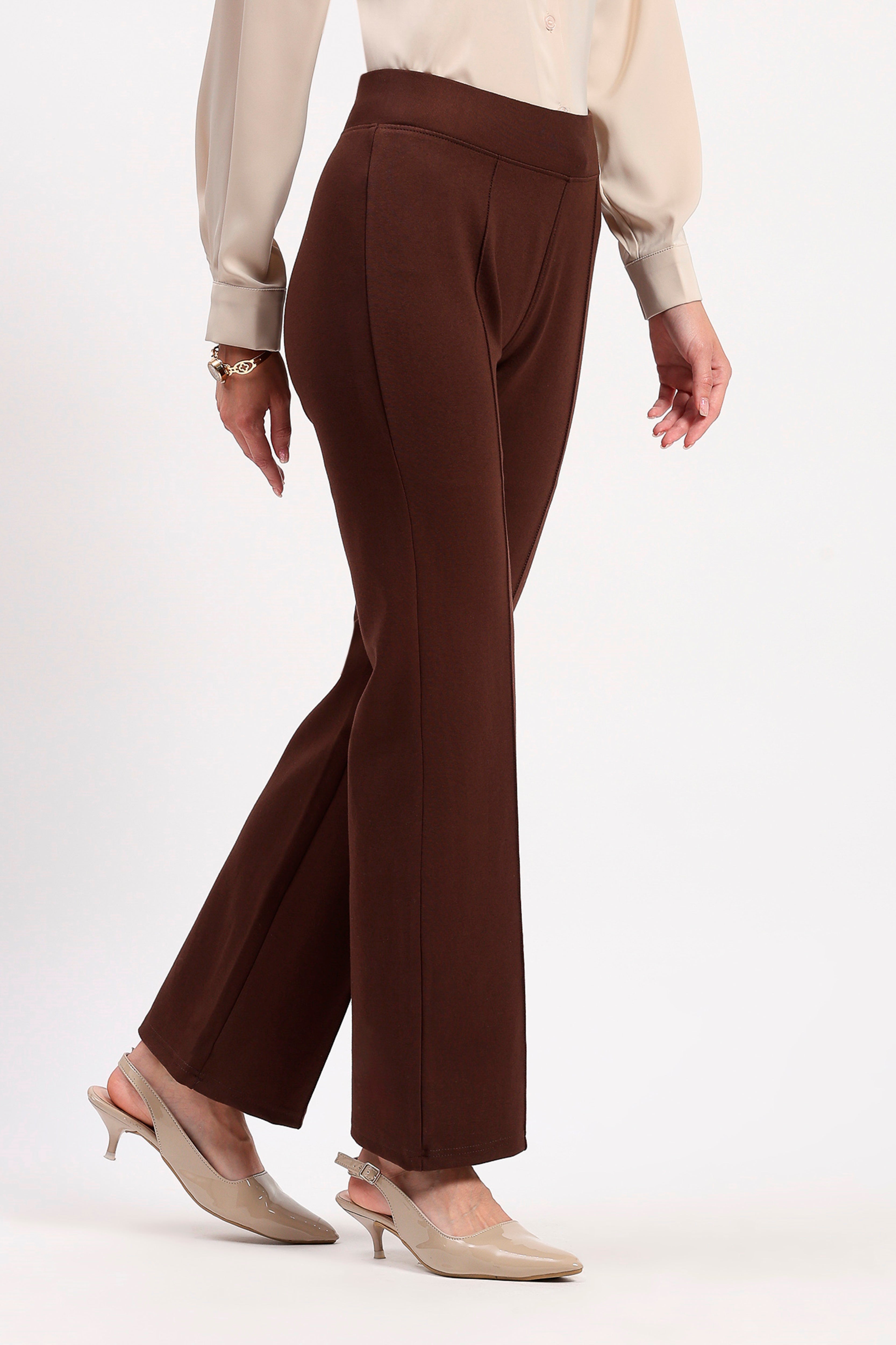Brown Bootcut Jeggings