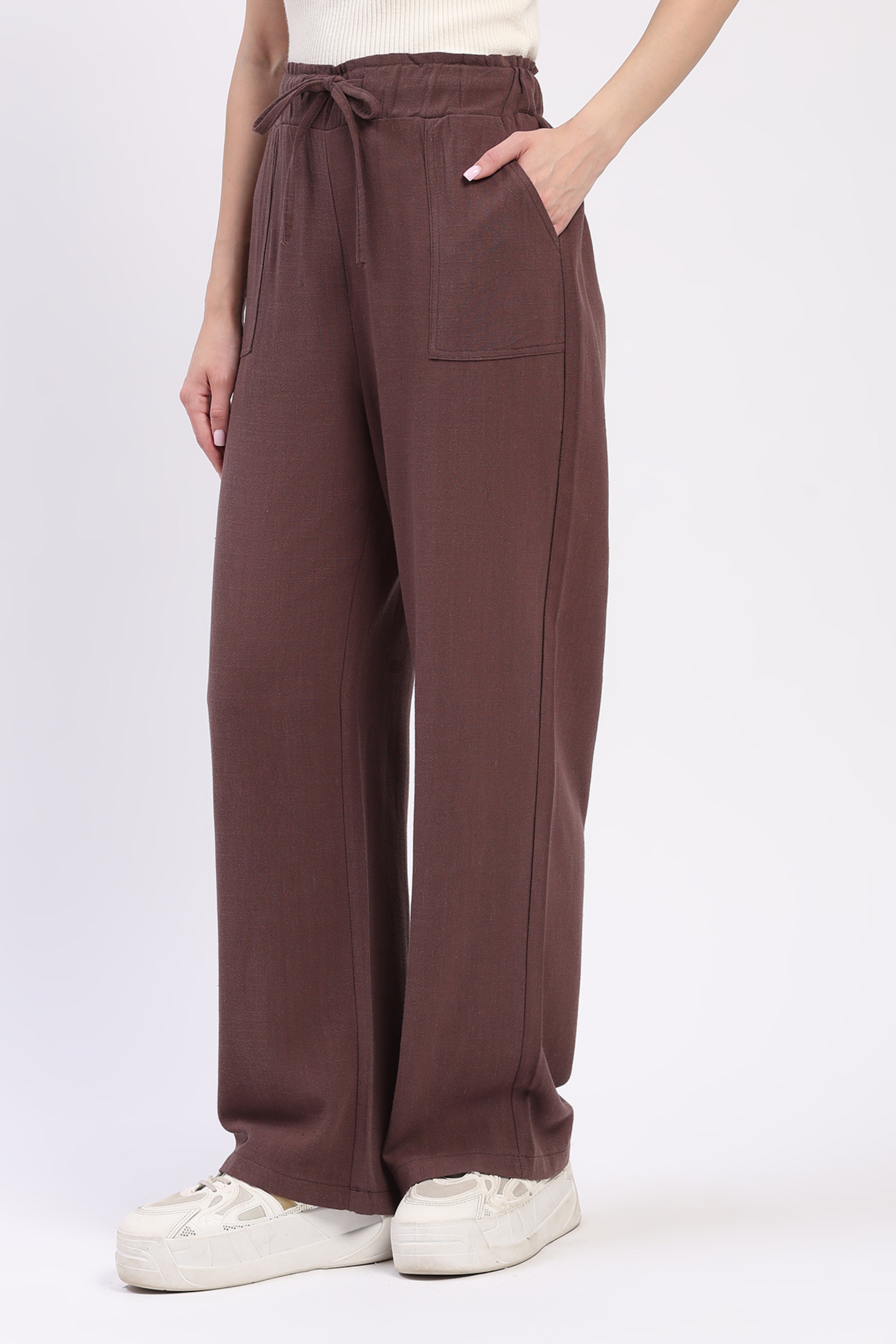 Coffee Cotton Linen Lower