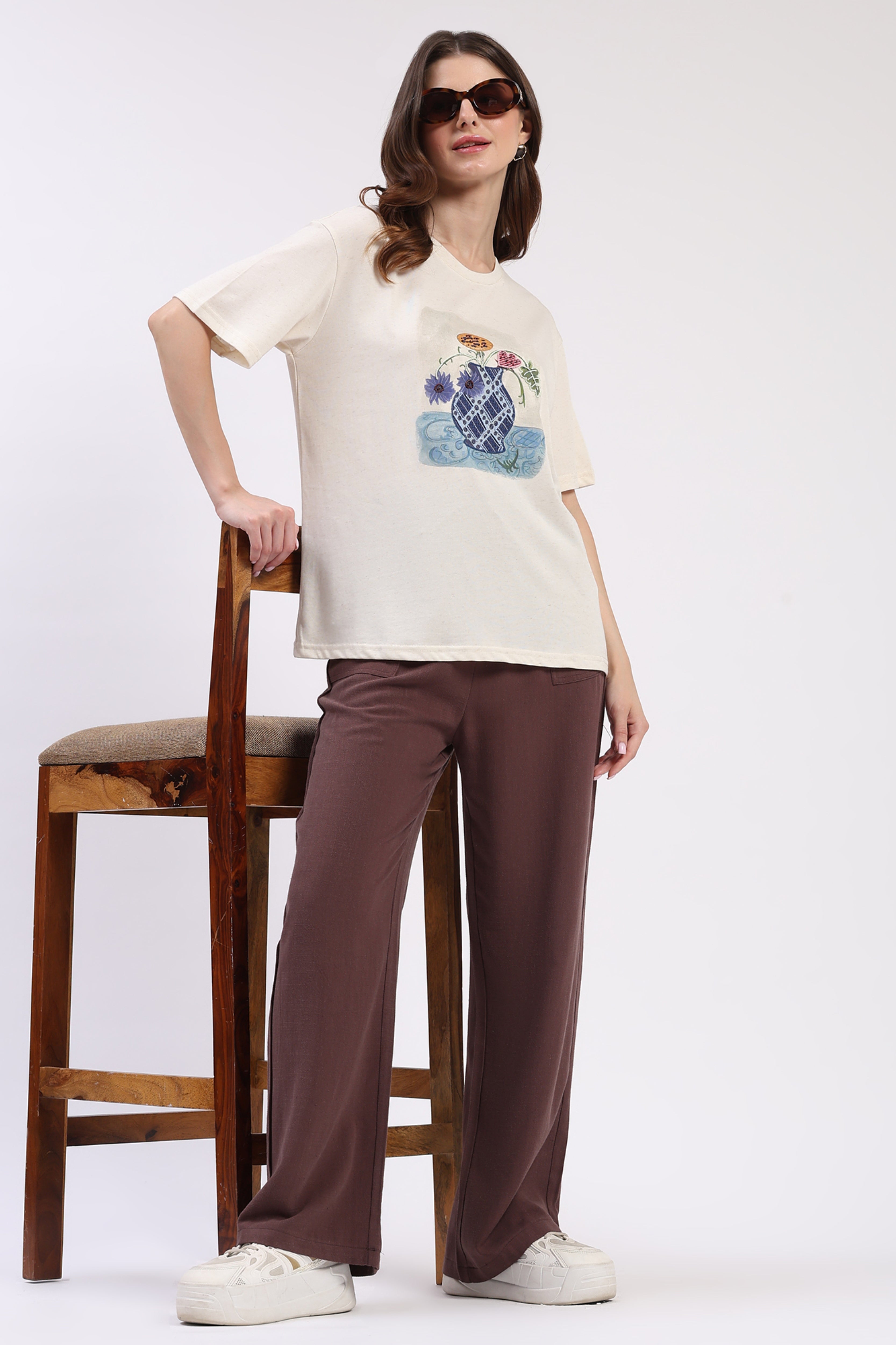 Coffee Cotton Linen Lower