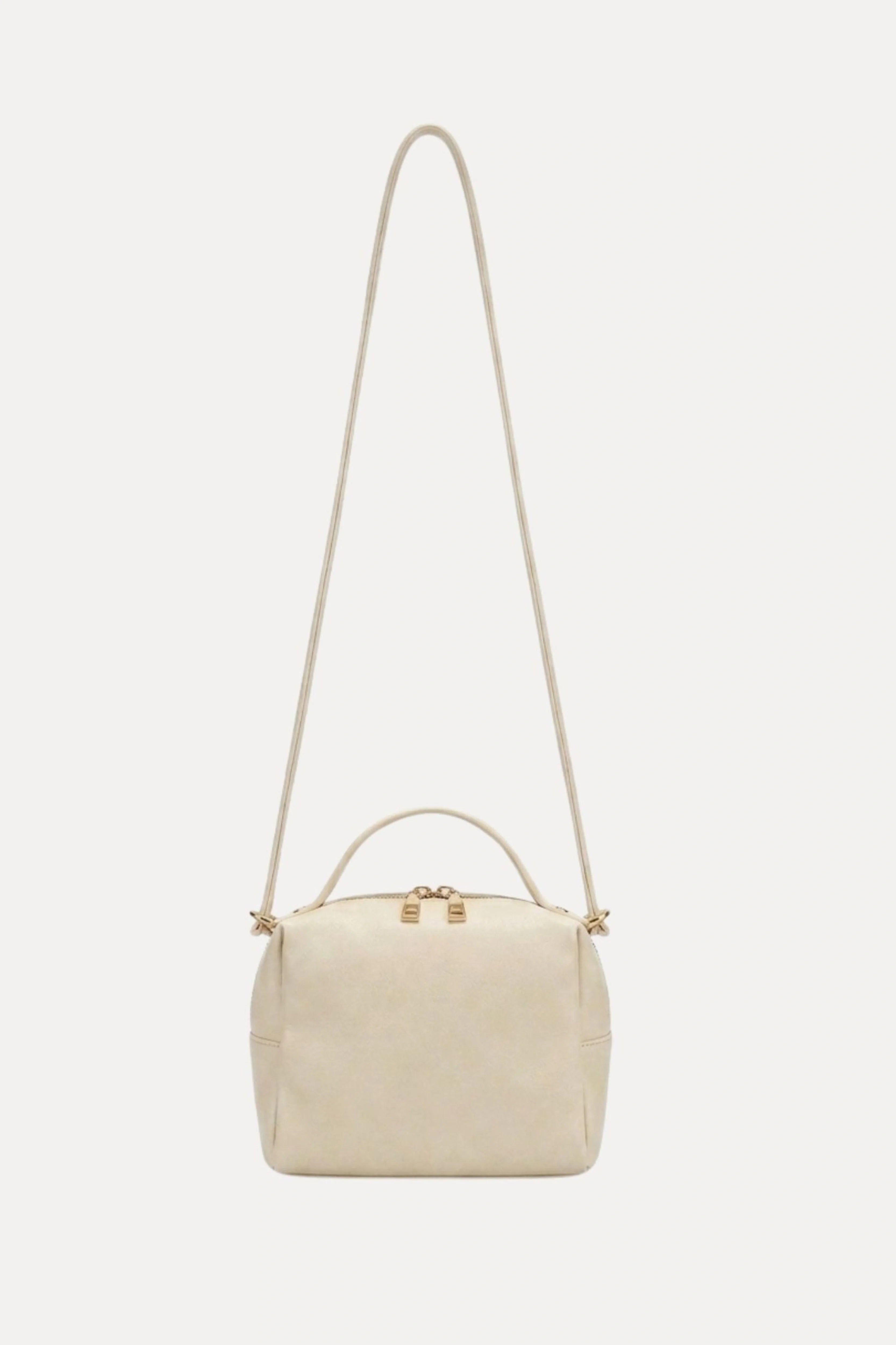 Cream Braided Shoulder Bag-Global Republic