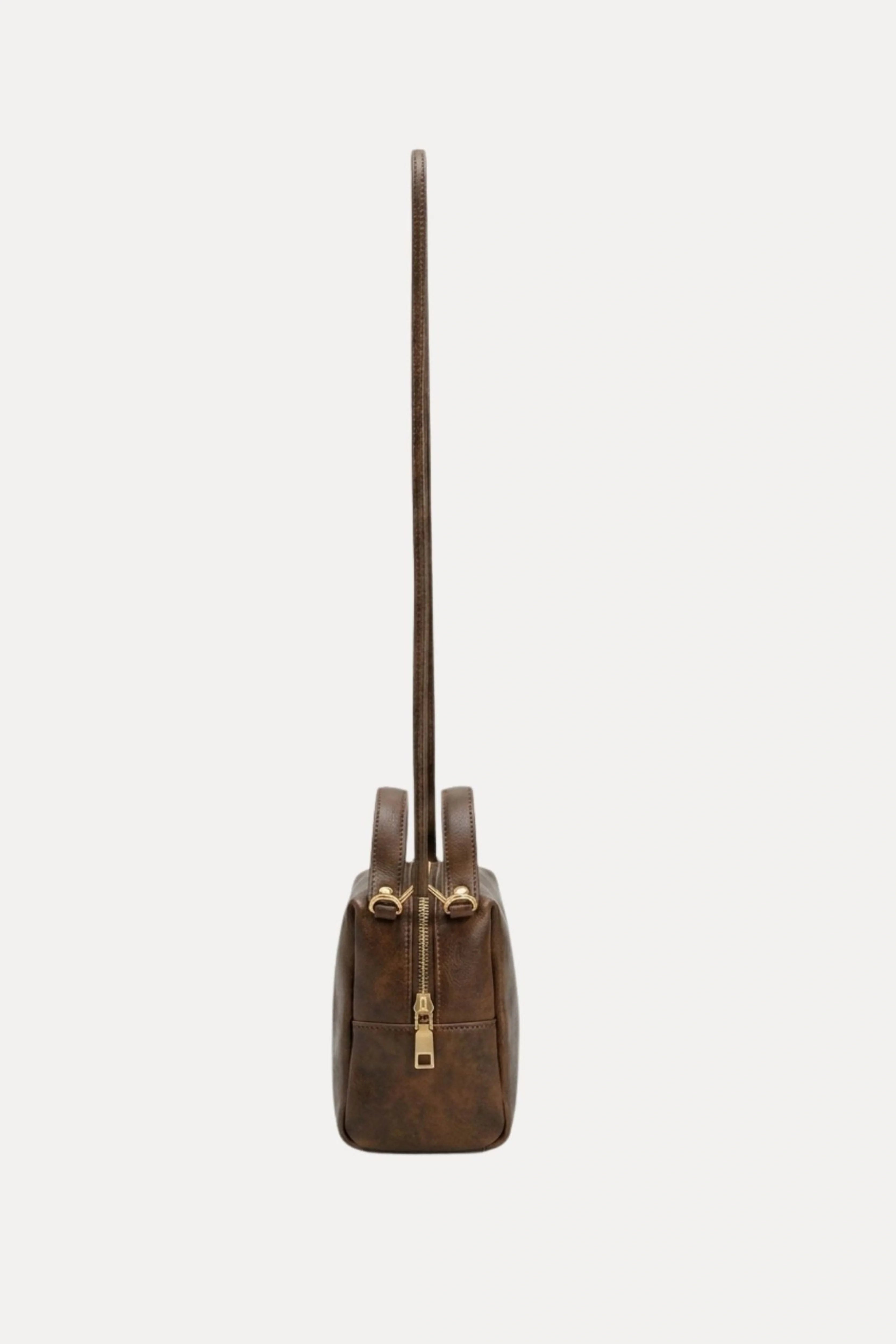 Tan Braided Shoulder Bag-Global Republic