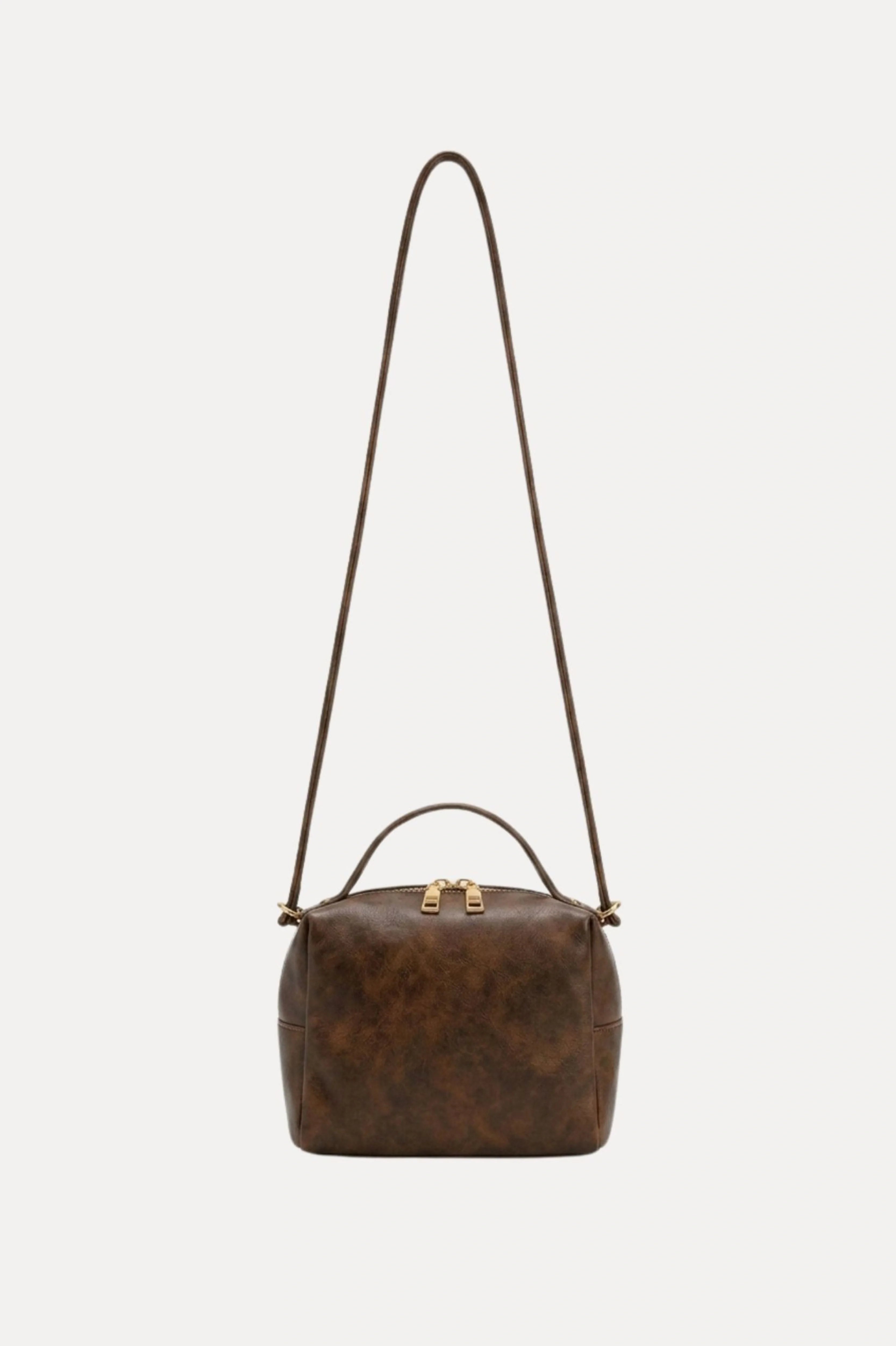 Tan Braided Shoulder Bag-Global Republic