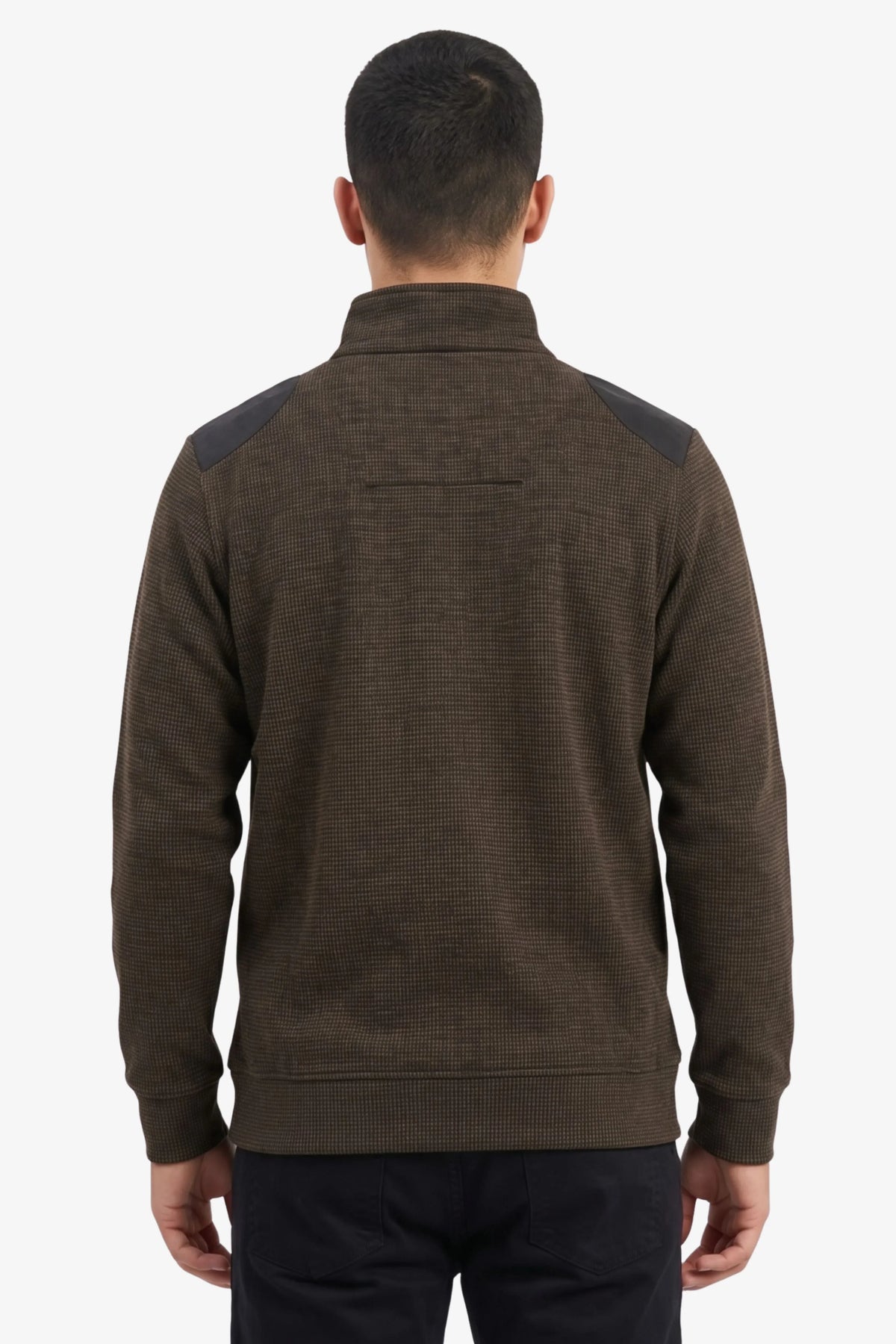 Brown Half-Zip Sweatshirt-Global Republic