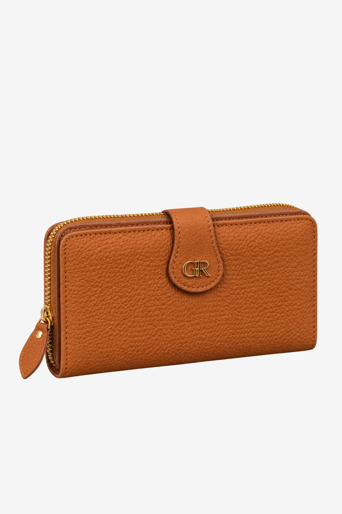 Textured Multi-Compartment Zip Wallet-Global Republic
