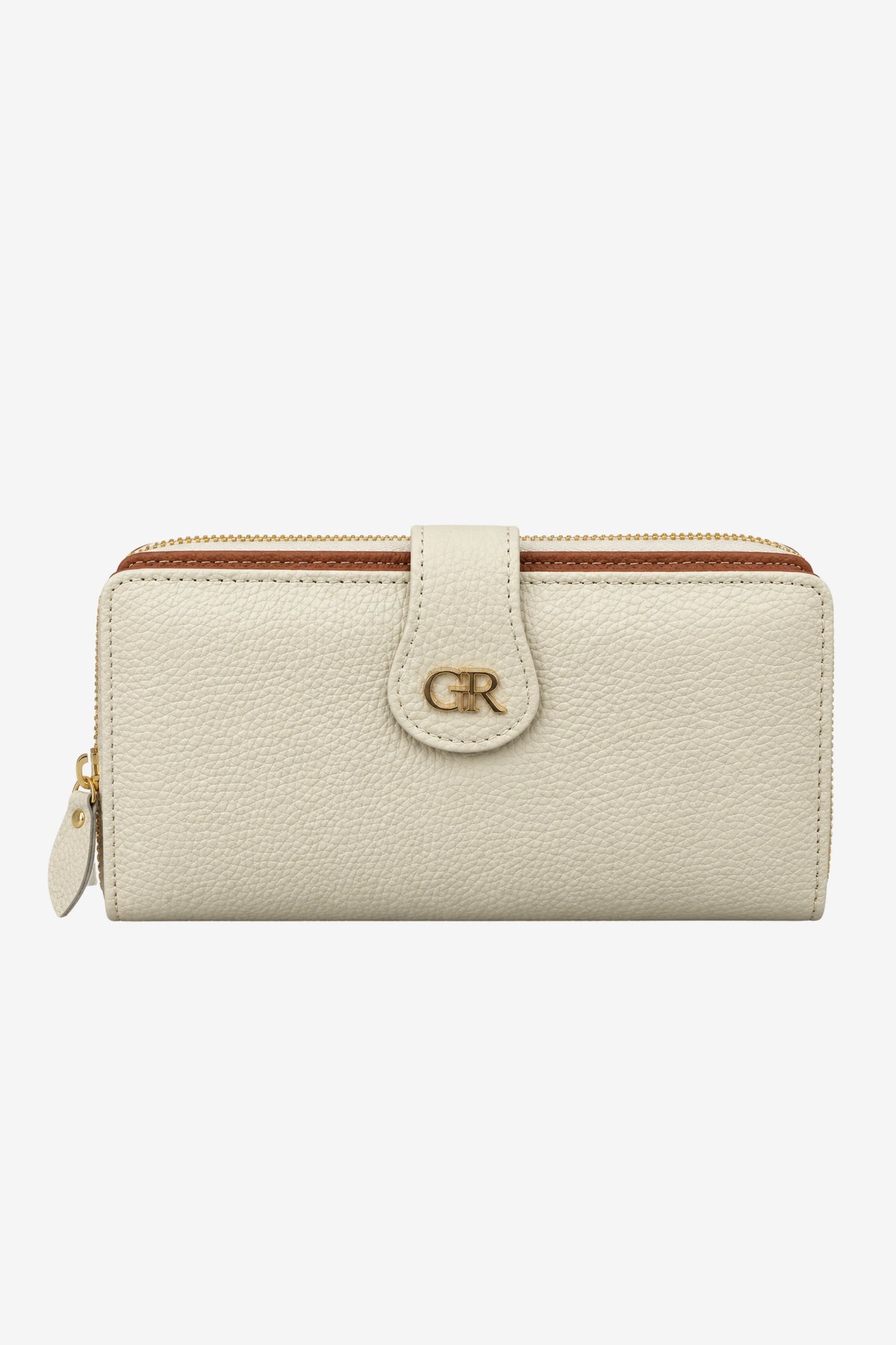 Textured Multi-Compartment Zip Wallet-Global Republic