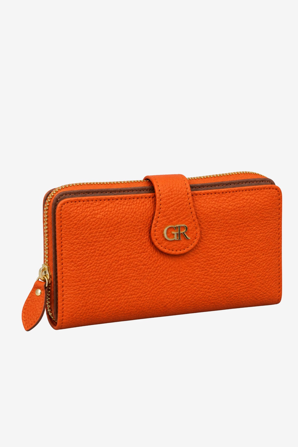 Textured Multi-Compartment Zip Wallet-Global Republic
