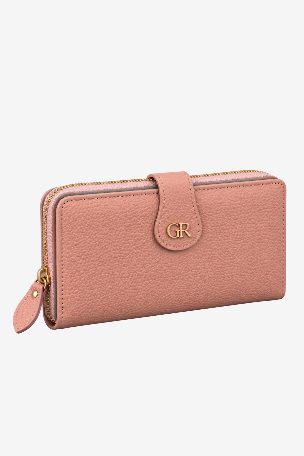 Textured Multi-Compartment Zip Wallet-Global Republic