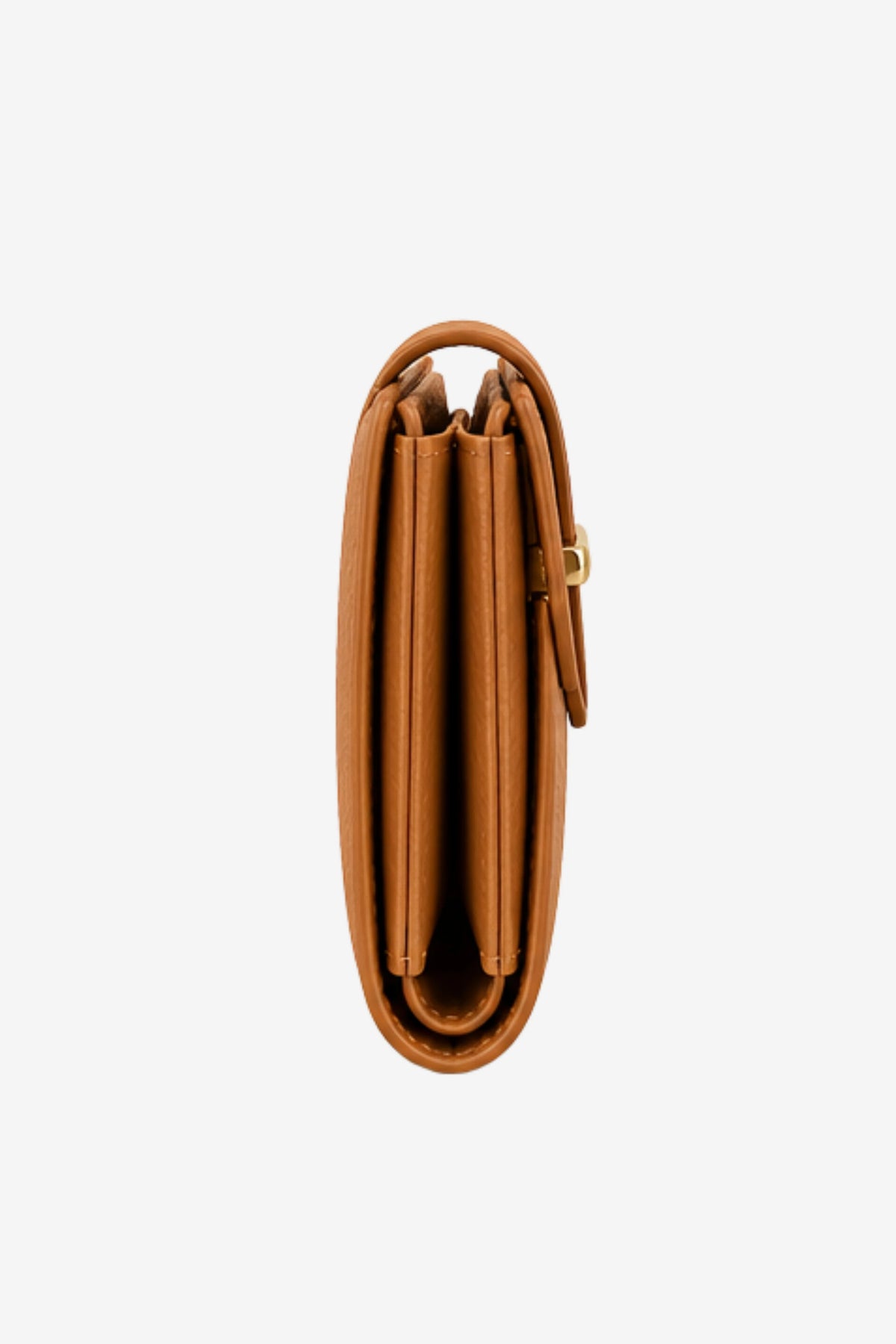 Tan Textured Long Wallet -Global Republic