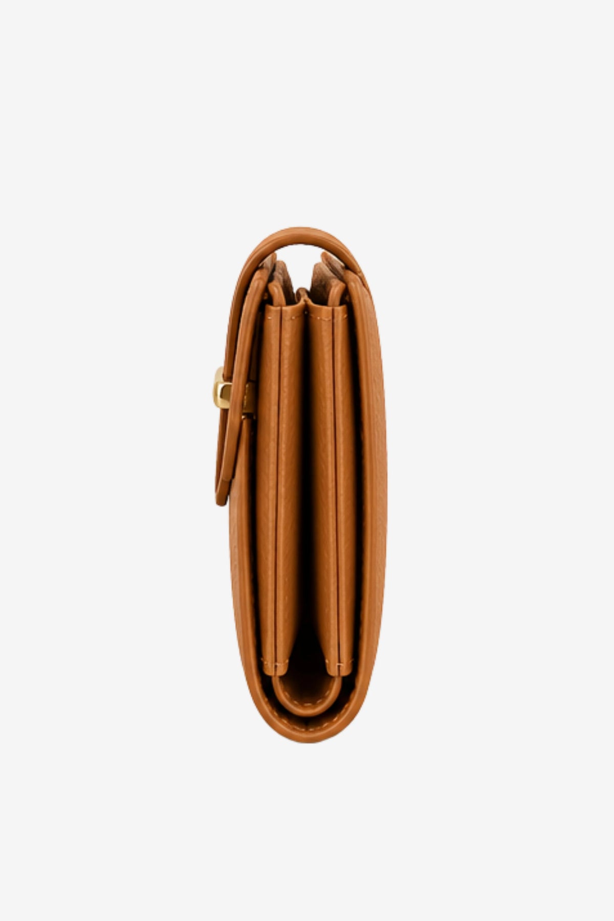 Tan Textured Long Wallet -Global Republic