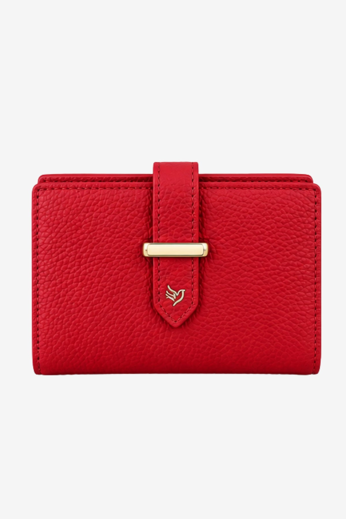 Red Textured Long Wallet-Global Republic