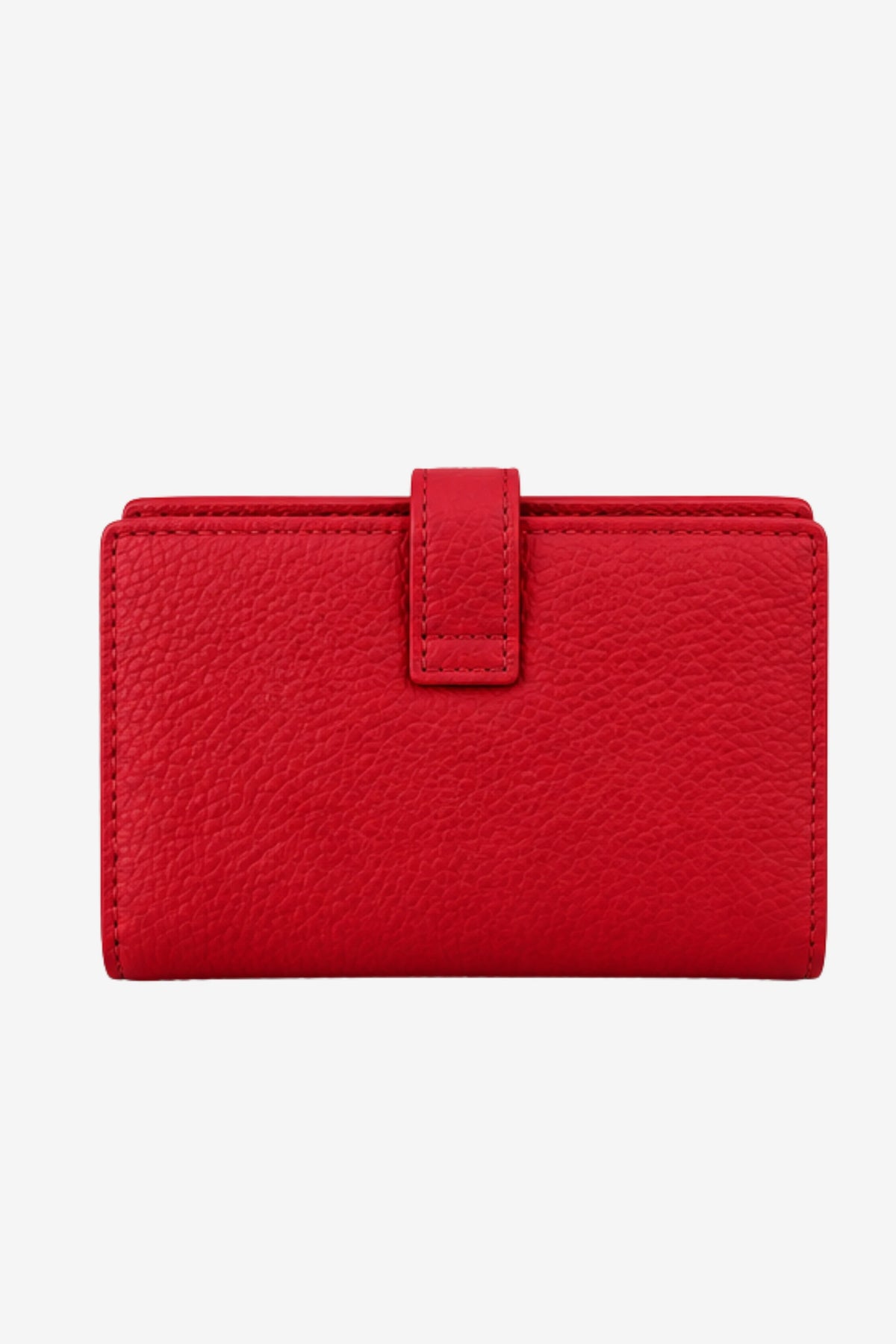 Red Textured Long Wallet-Global Republic