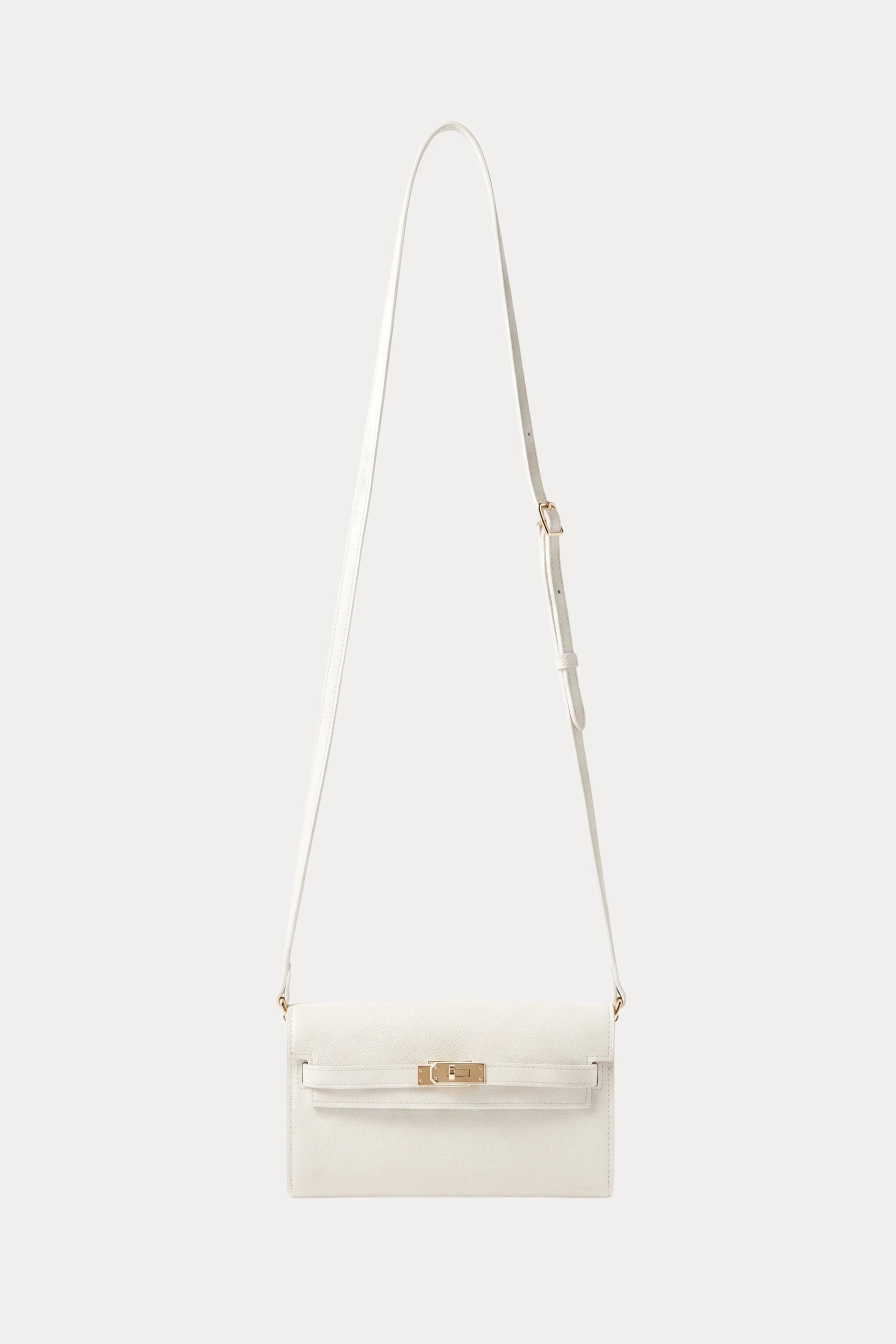 Cream Leather Wallet Sling Bag-Global Republic