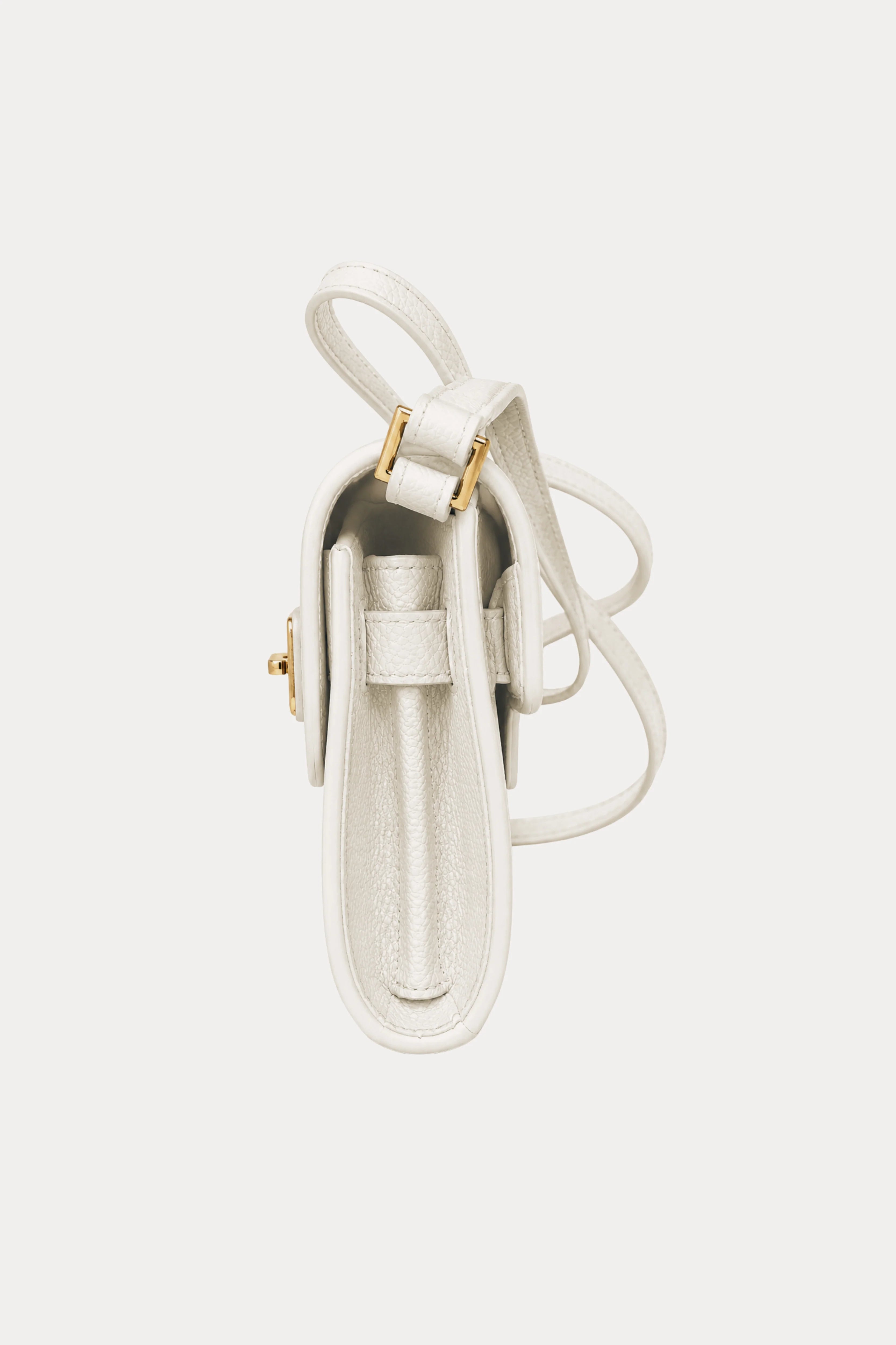 Cream Leather Wallet Sling Bag-Global Republic