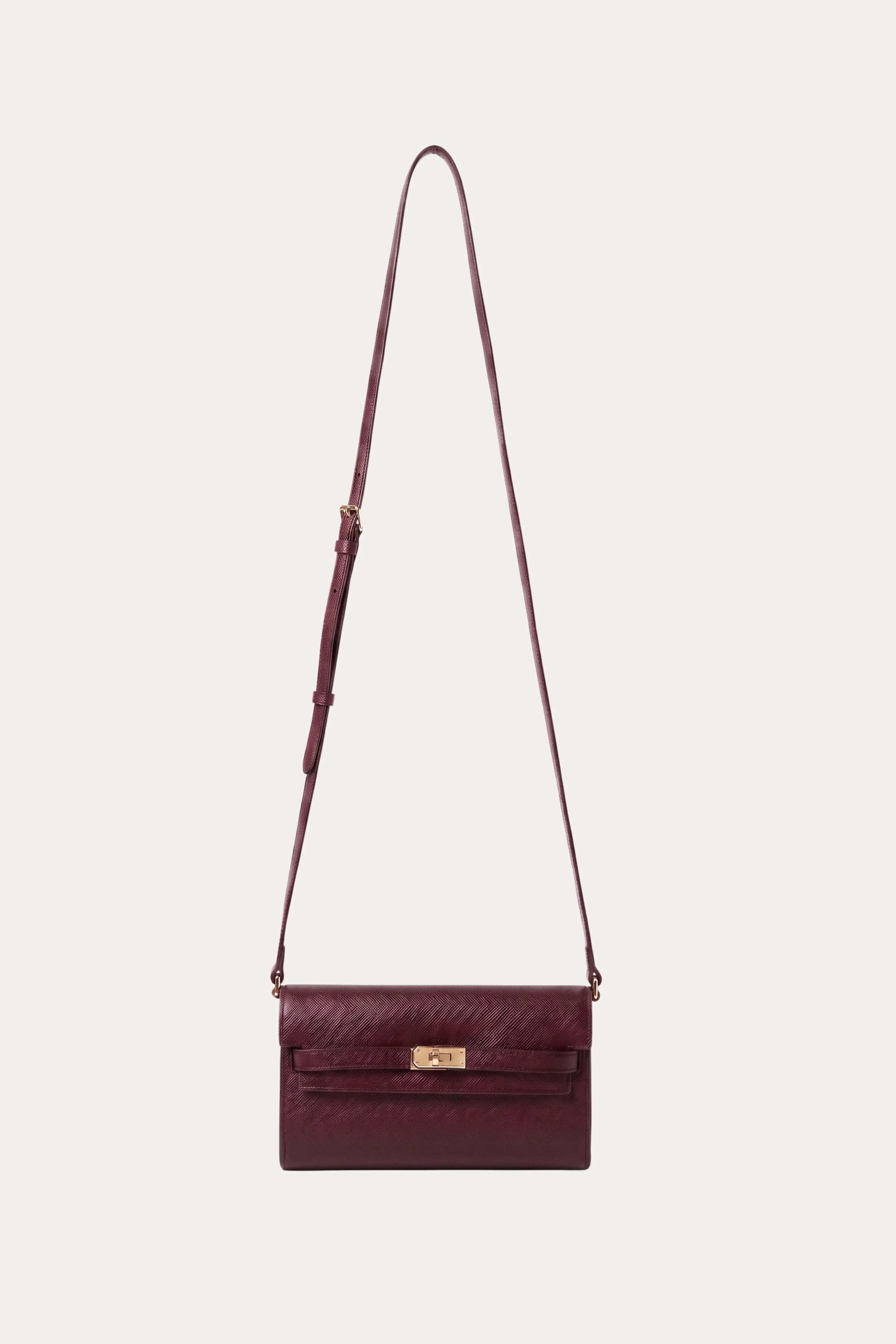 Wine Leather Wallet Sling Bag-Global Republic
